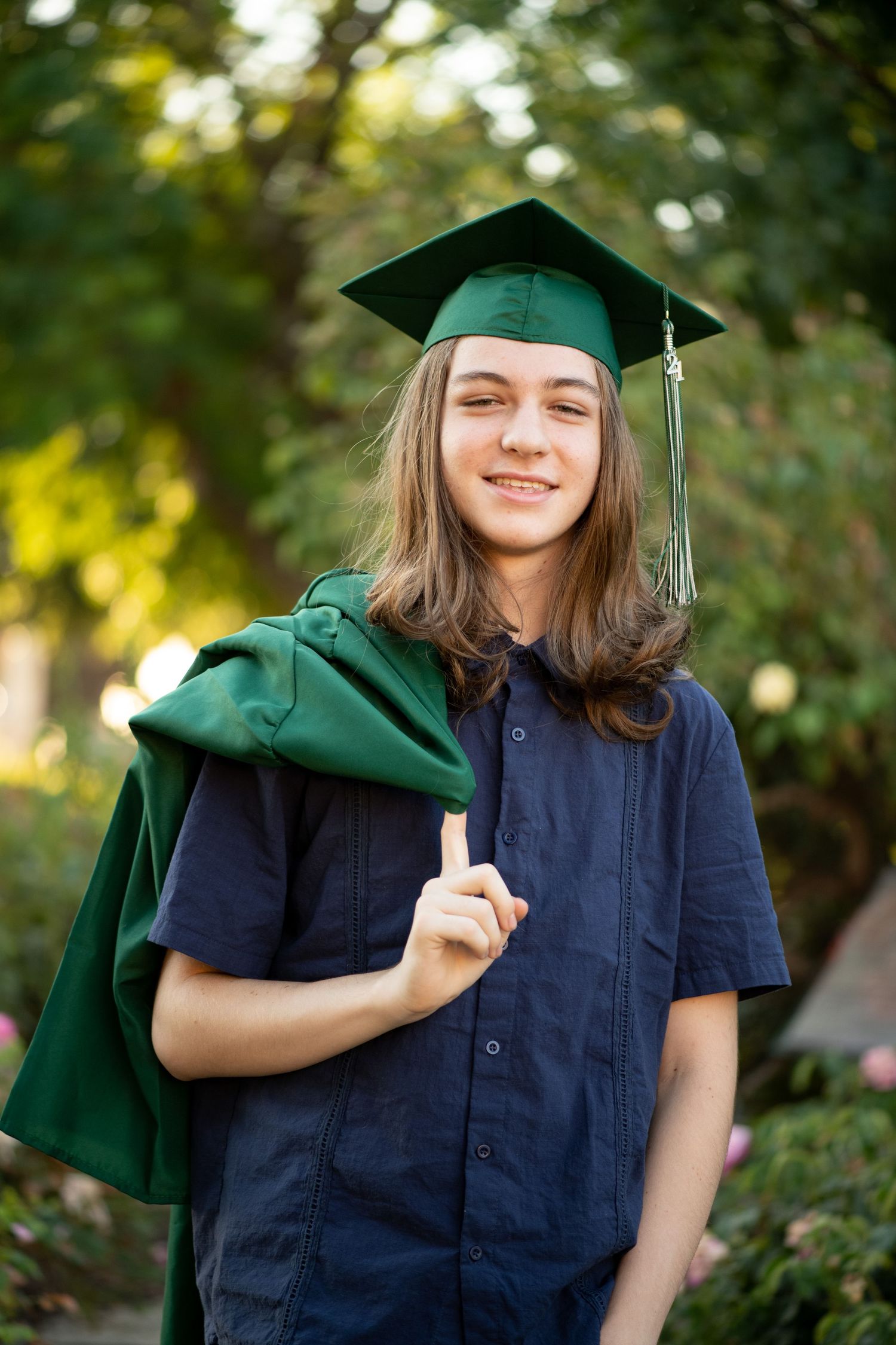 Cap and Gown Portrait, Brentwood Community Center, Brentwood CA