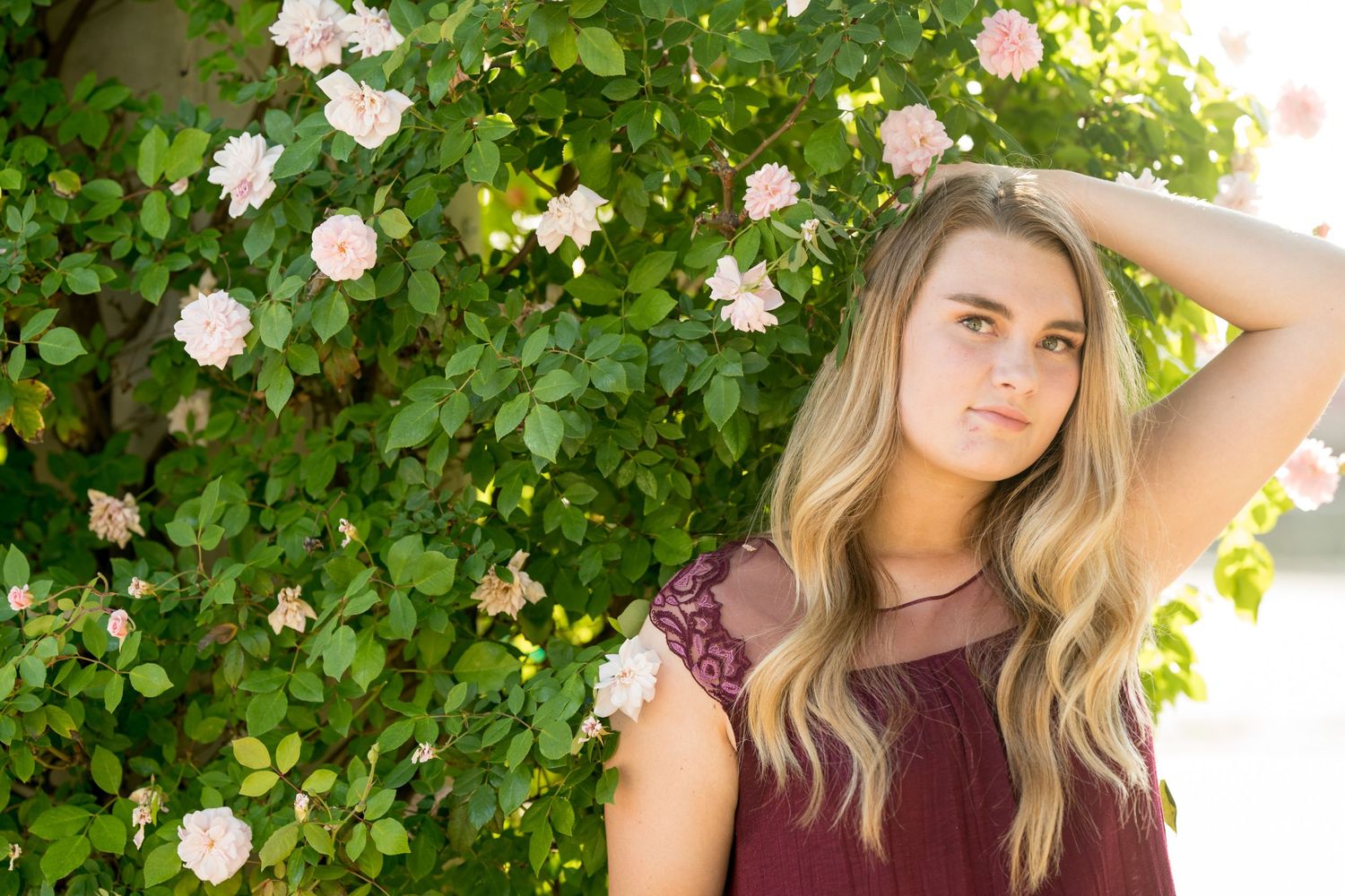 Freedom High School Senior Portrait at Community Center, Brentwood CA