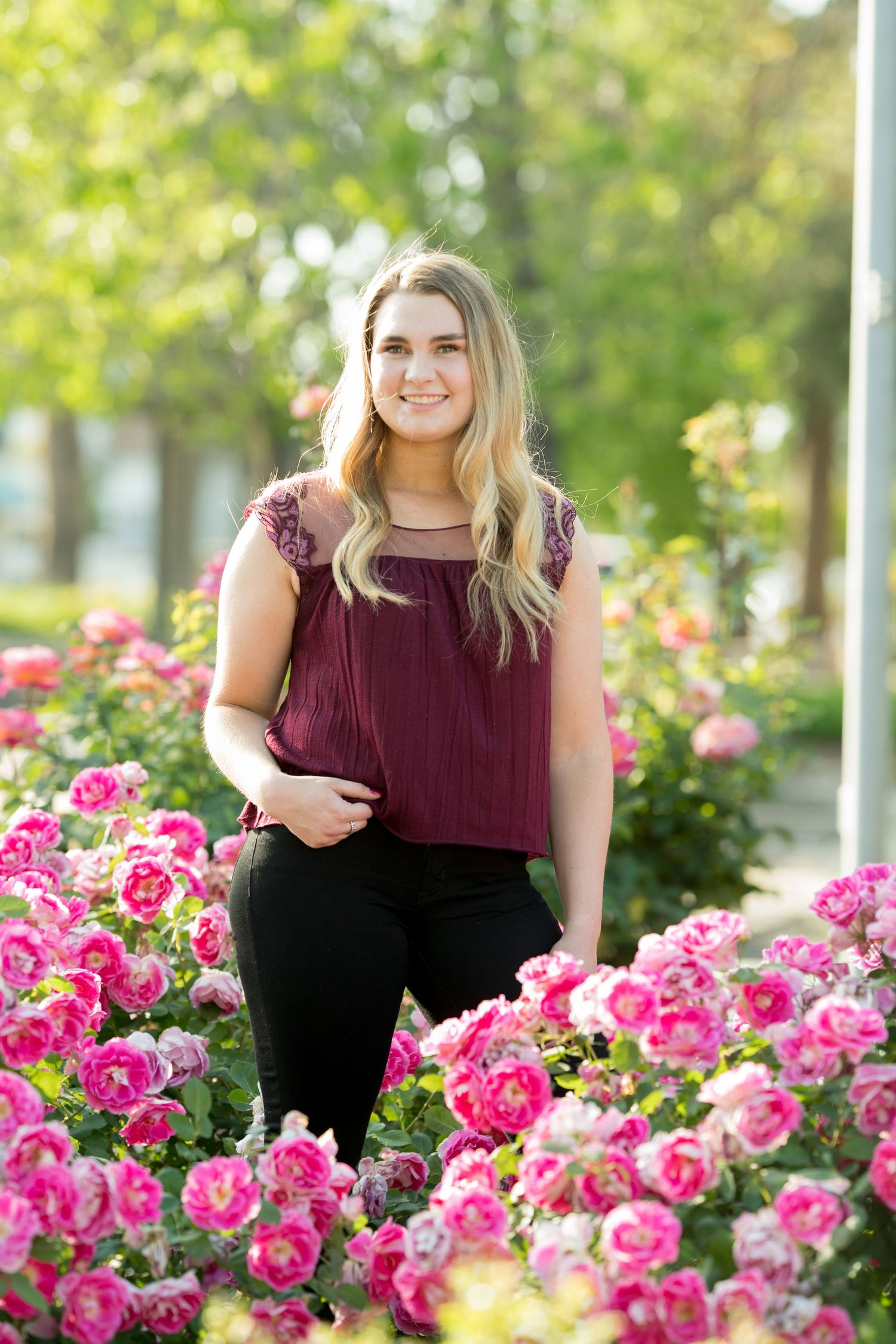Senior portraits at Brentwood Community Center, Brentwood CA