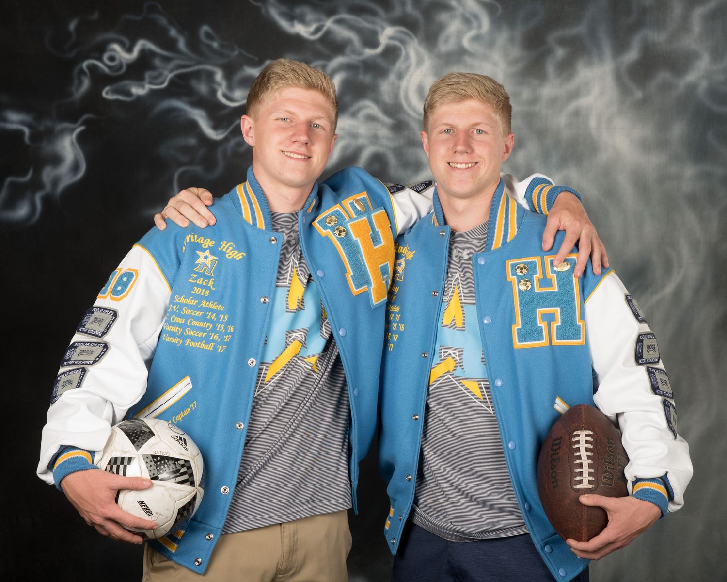 Letterman Jacket of twin seniors, Tracy CA