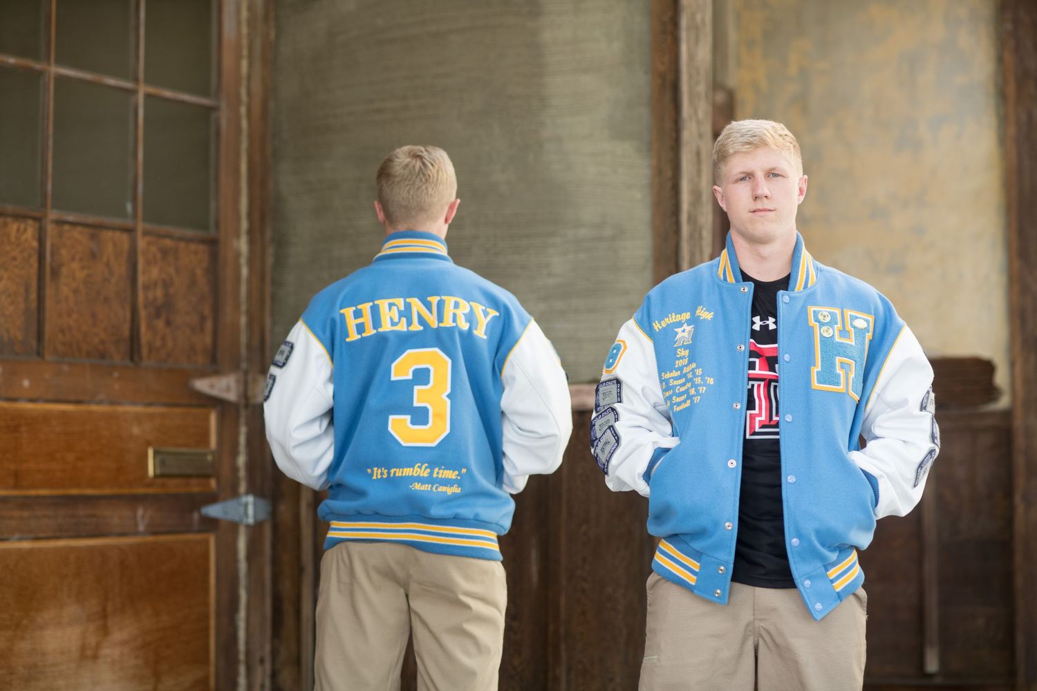 Heritage High School senior portrait in Downtown Tracy, Tracy CA