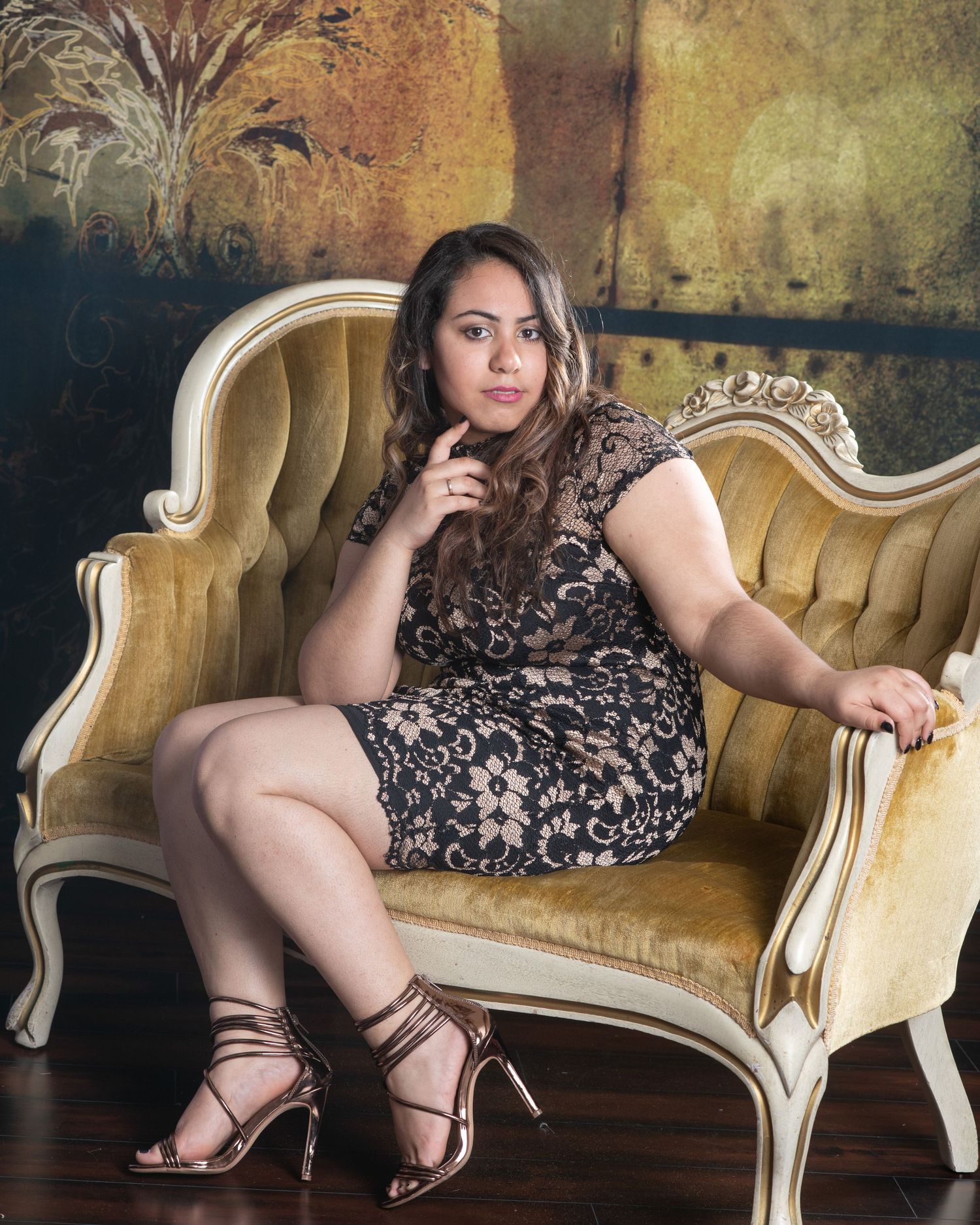 Liberty High School Senior portrait in studio, Tracy CA