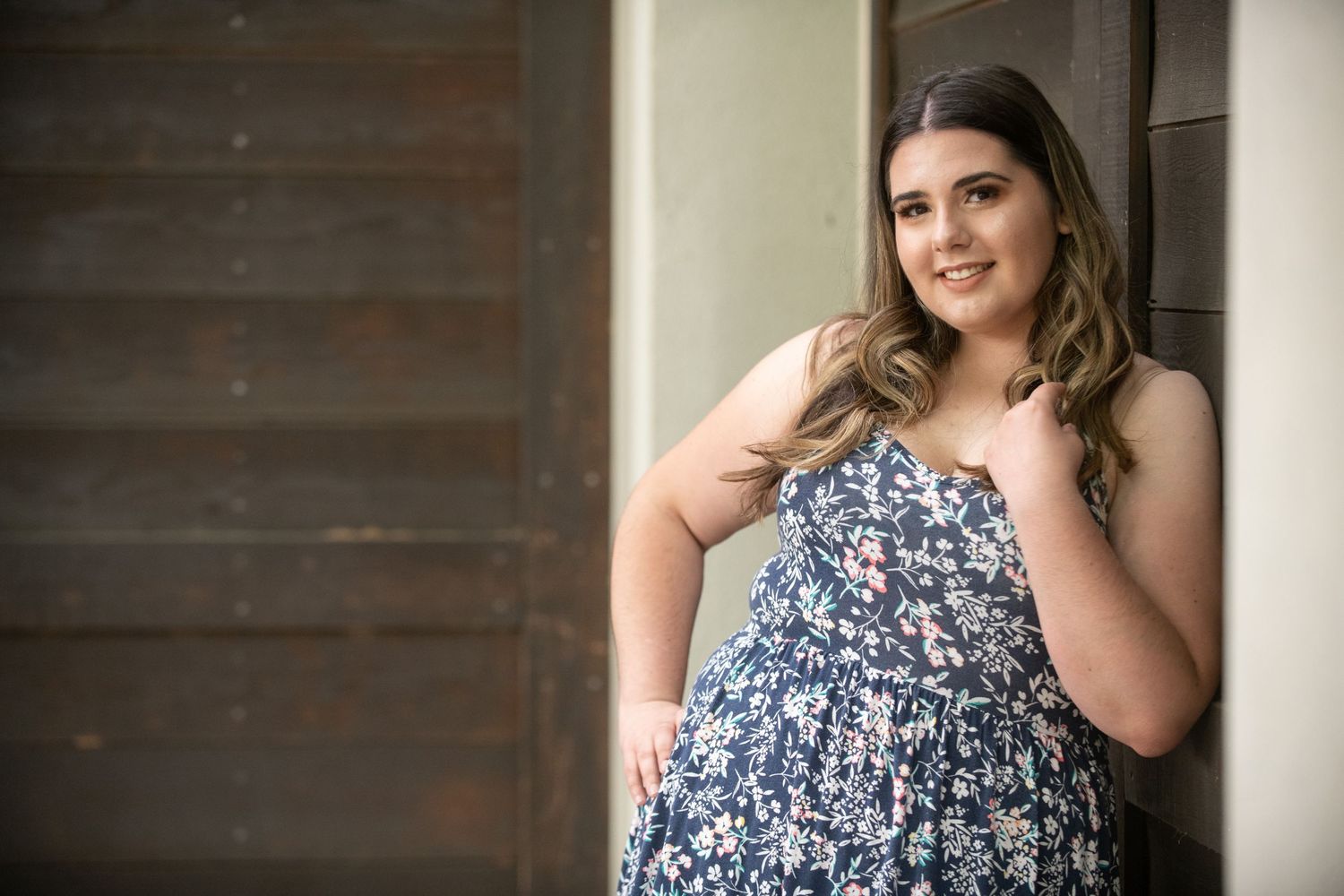 High School Senior portrait at Community Center, Brentwood CA