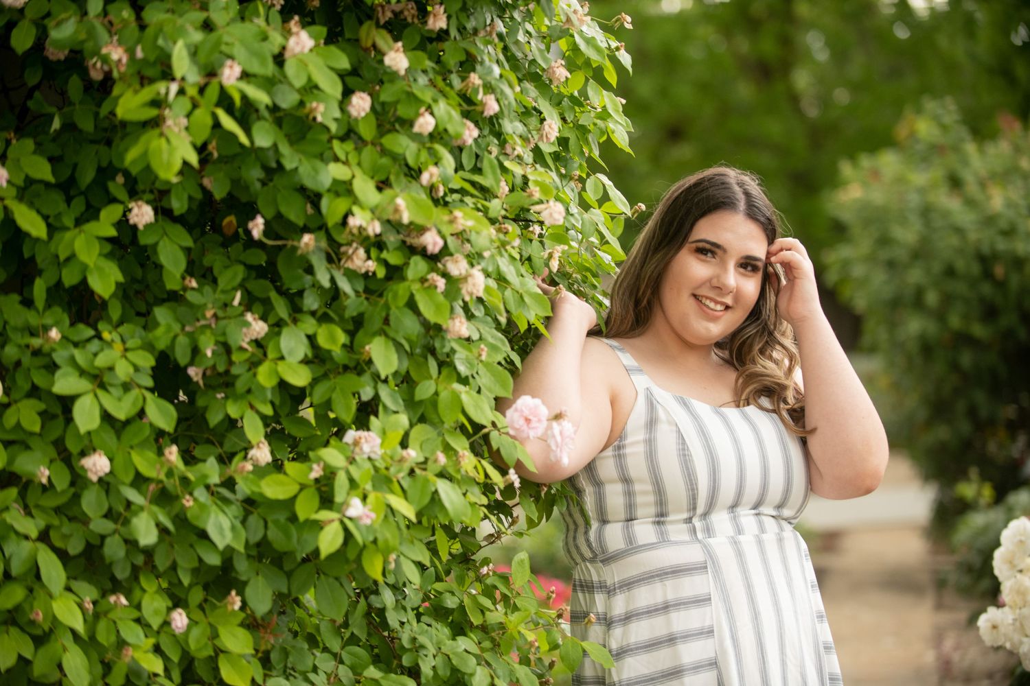 High school Senior Portrait at the Brentwood Community Center, Brentwood CA.
