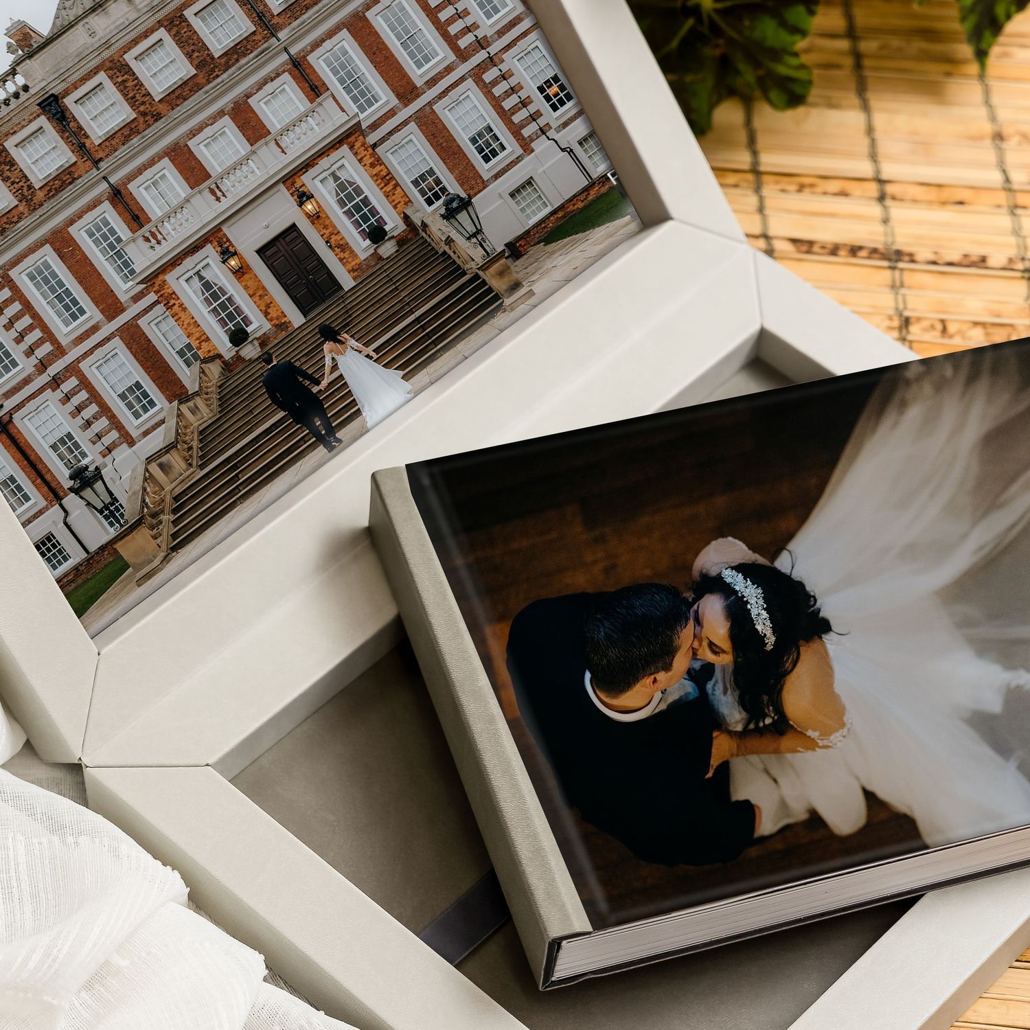 mock up of a wedding album. Liverpool wedding photographer. Stuart Morris Photography