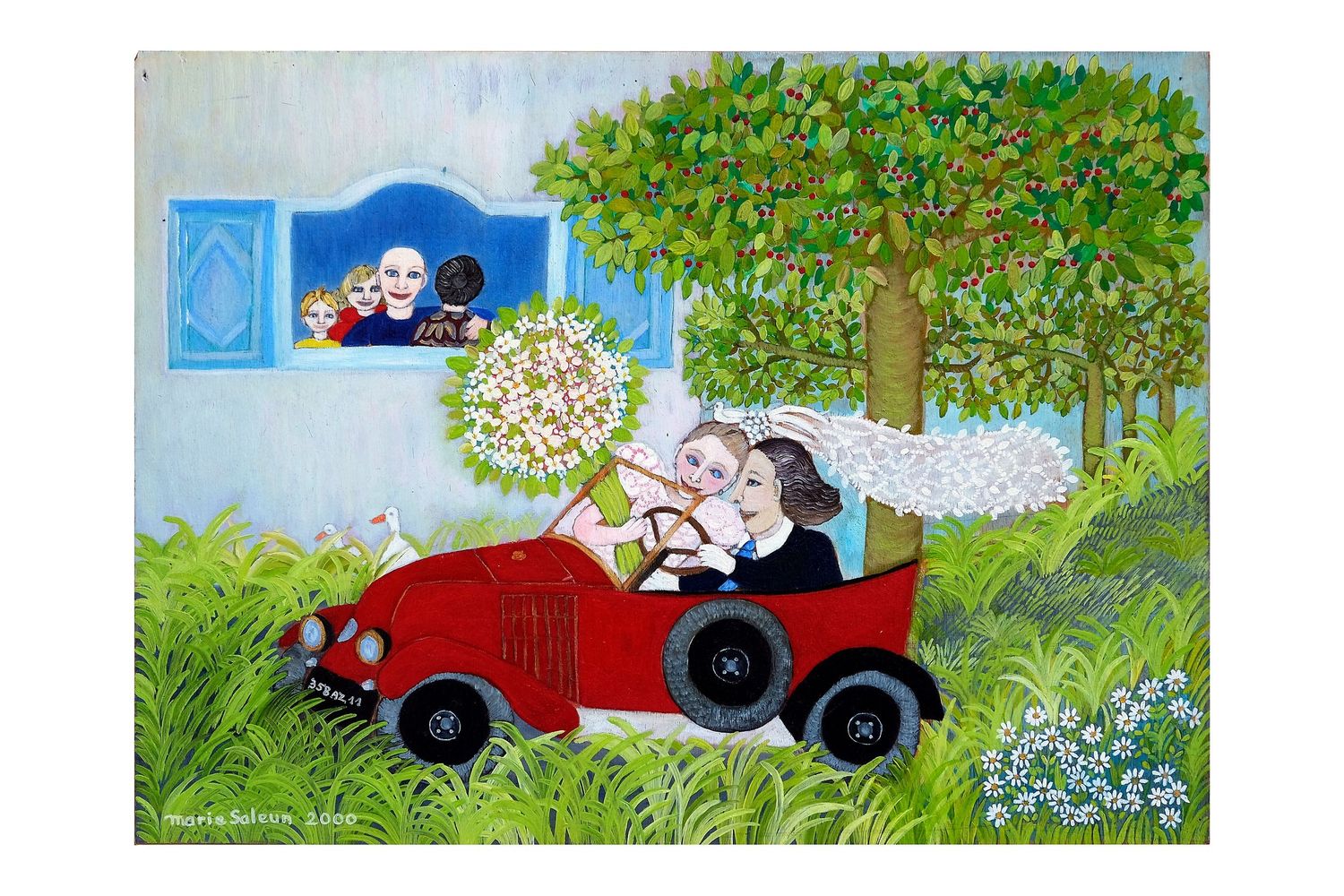 Campagne première - Toile de Marie Saleun