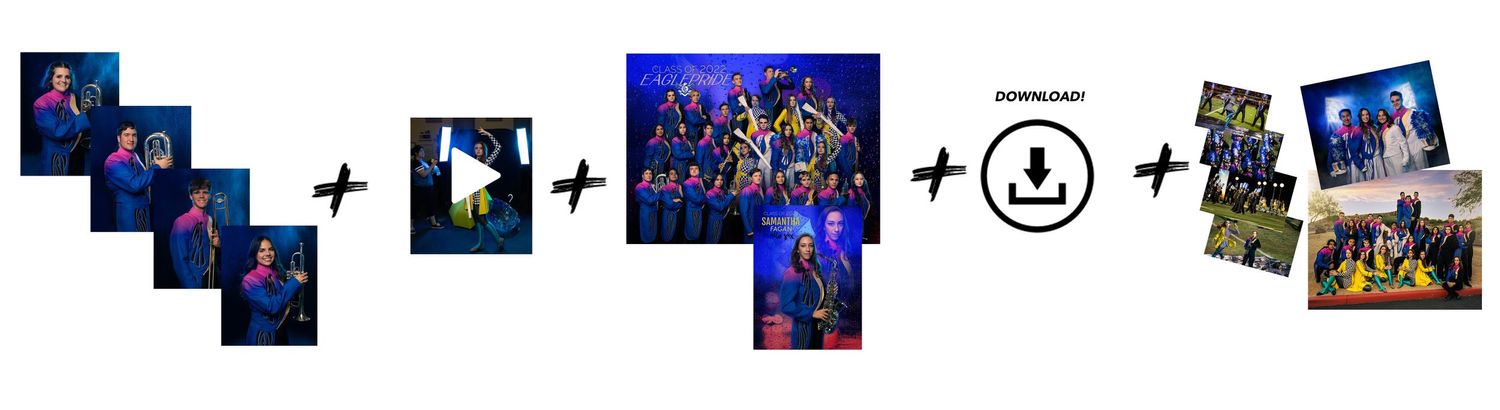 Banners Marching Band group photos Pictures Phoenix Anjeanette Photography senior ABODA AZMBA WGAZ AZ