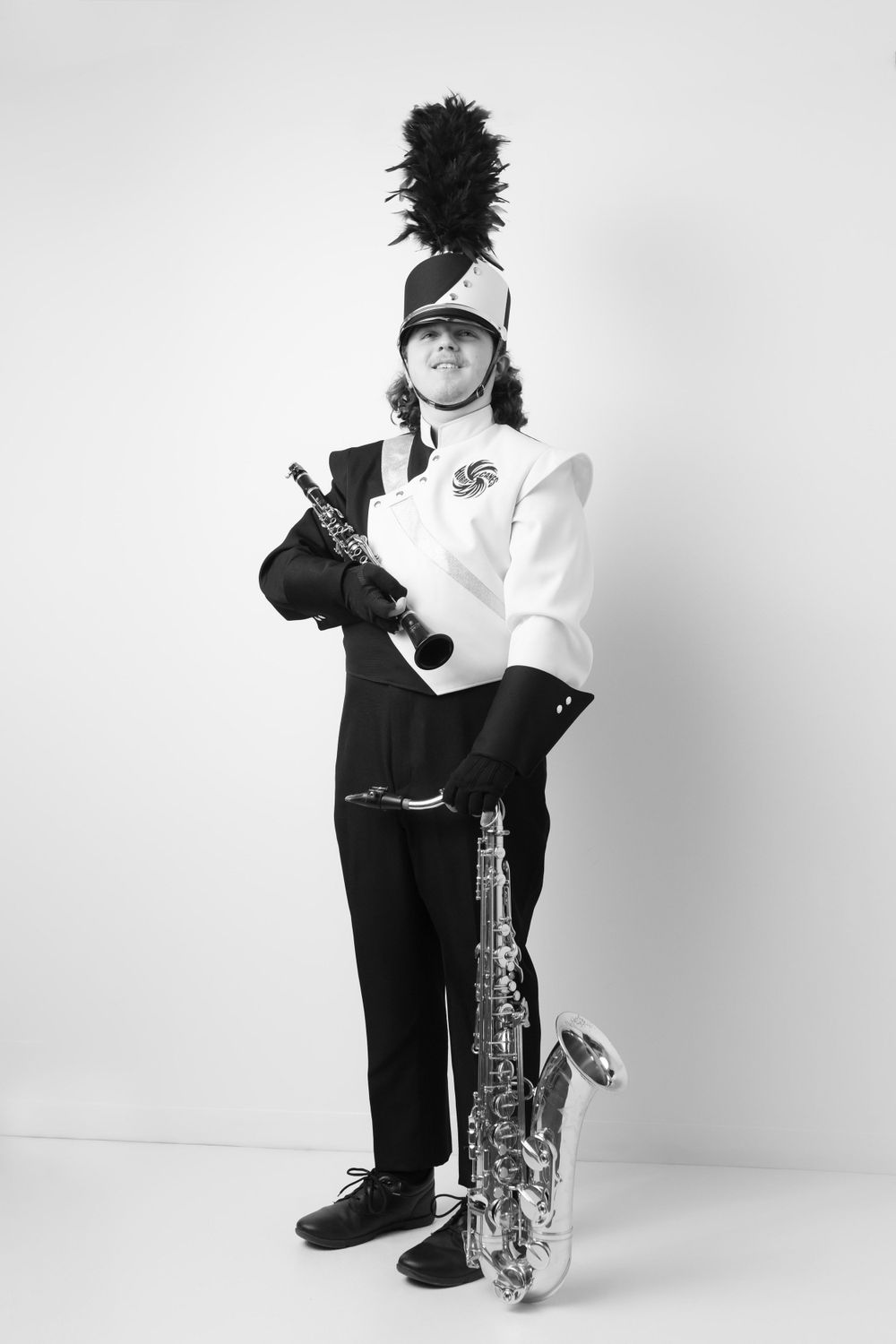 SENIOR PHOTOS WITH MARCHING BAND STUDENT AT SWANSBORO NC PHOTOGRAPHY STUDIO SAMANTHA ANN PHOTO FAMILY PHOTOGRAPHER