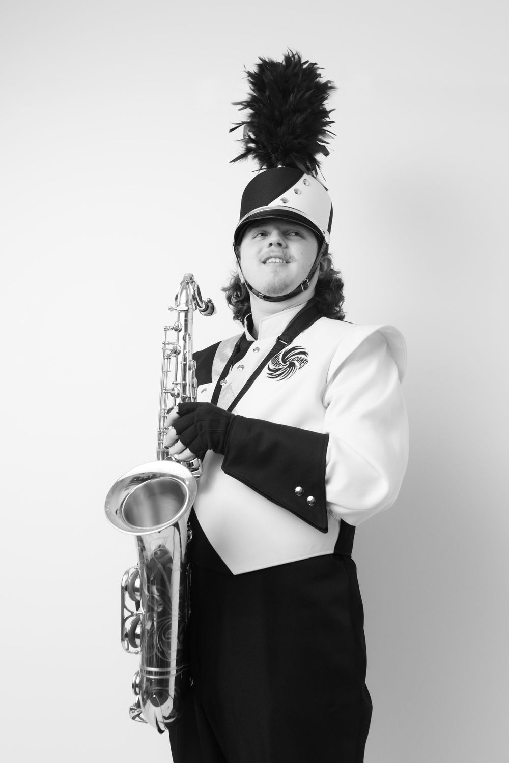 SENIOR PHOTOS WITH MARCHING BAND STUDENT AT SWANSBORO NC PHOTOGRAPHY STUDIO SAMANTHA ANN PHOTO FAMILY PHOTOGRAPHER