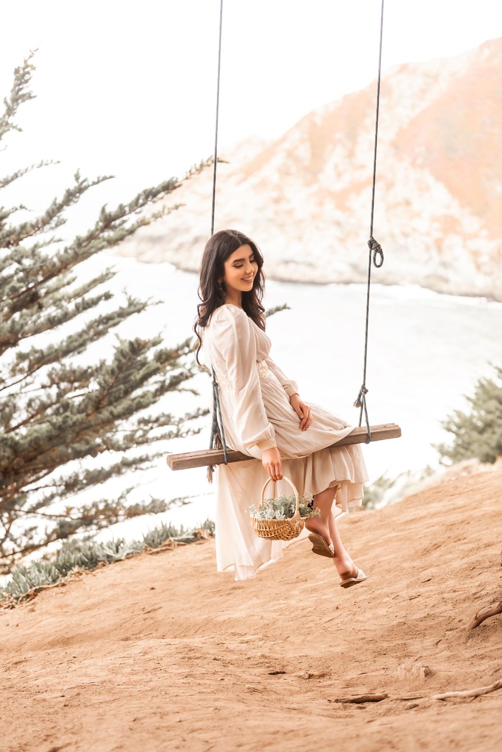 high school senior portrait taken at gray whale cove Photographed by Shumesa Mohsin
