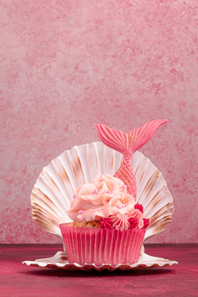 Mermaid Cupcake Result - © Reka Csulak Three Pod Studio