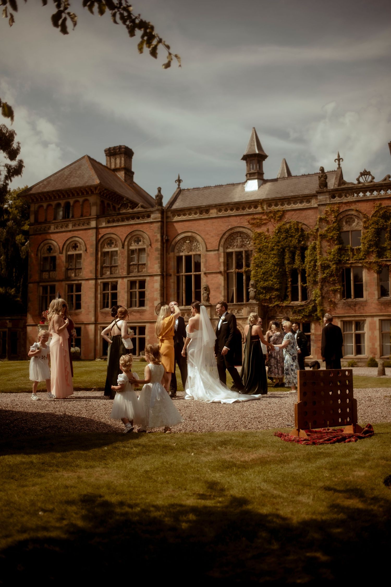 Natural wedding moment