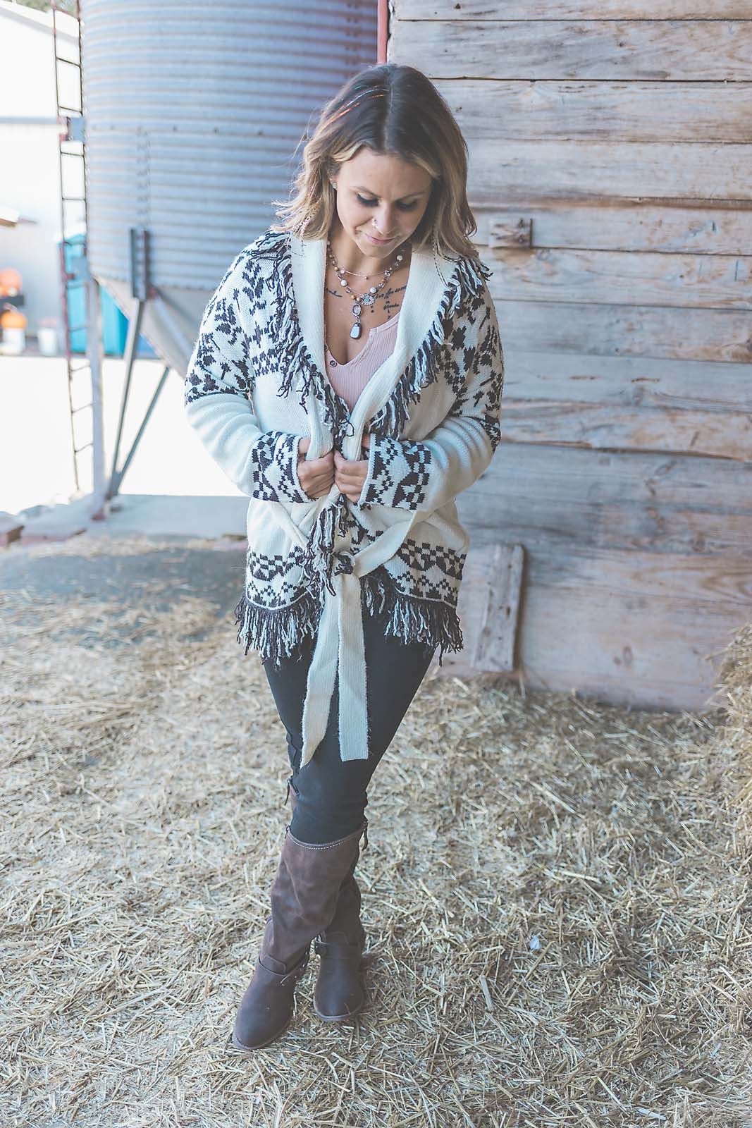 Women showing off sweater for element style boutique branding photos delafield wi