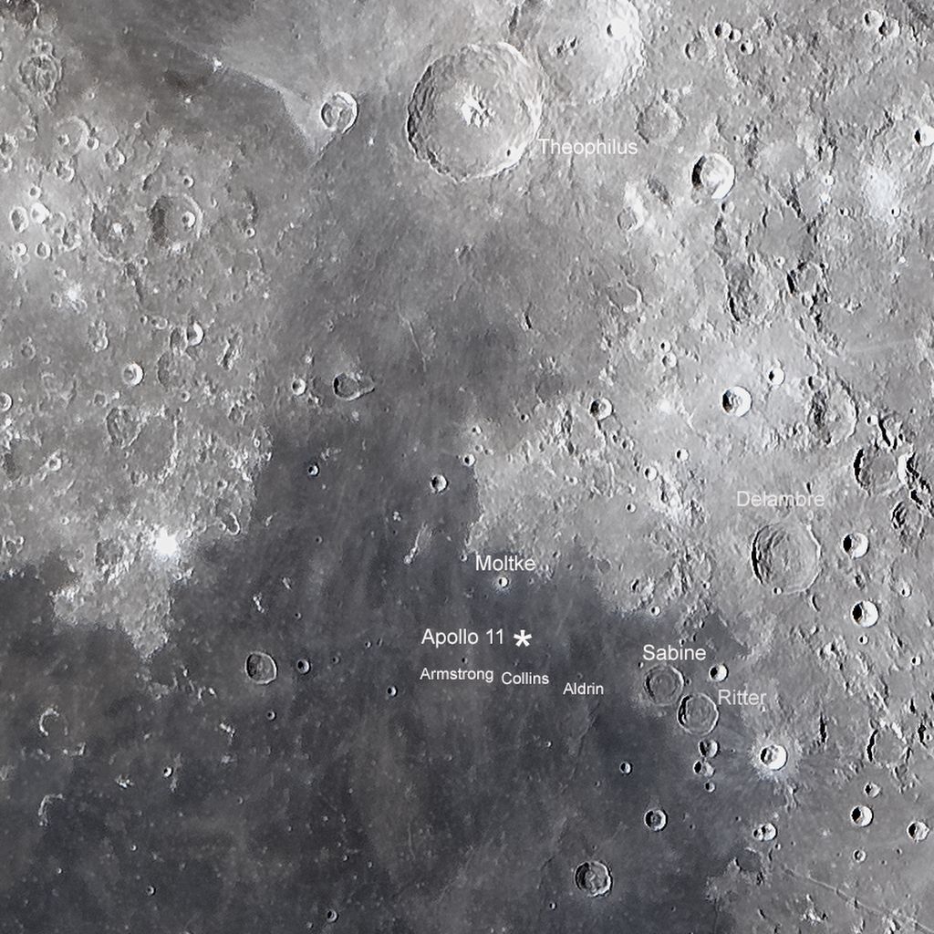APOLLO 11 LANDING SITE
