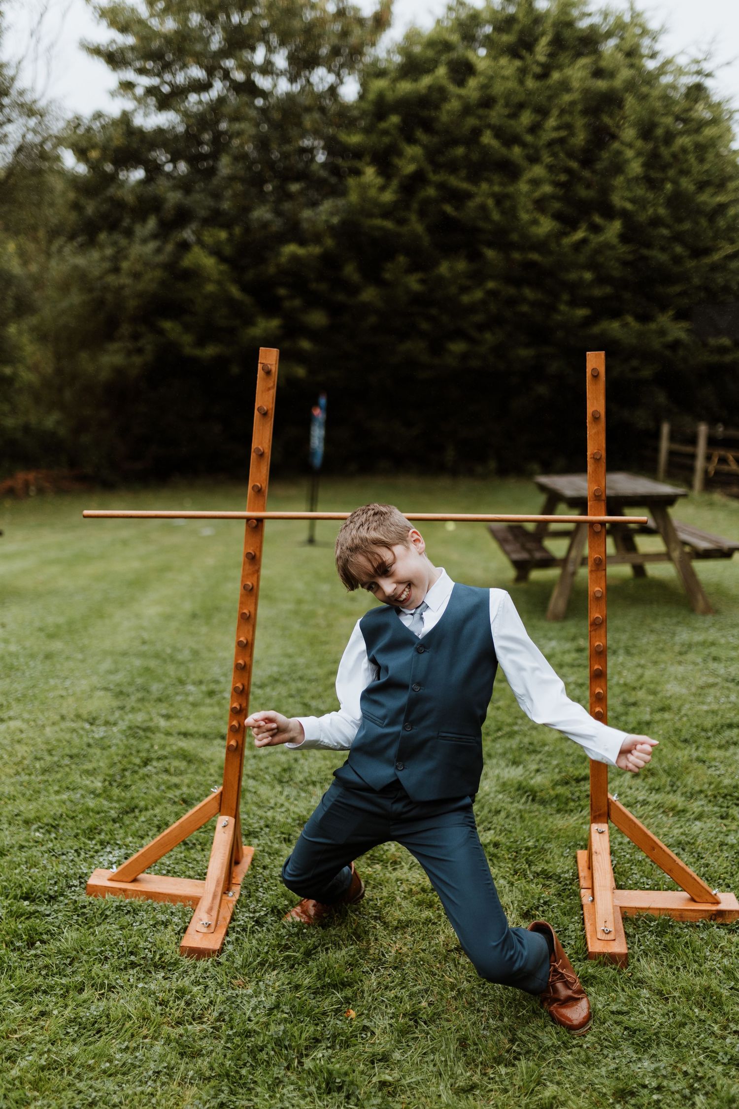 Games on the lawn by The Little Events Company at Glyngynwydd Wedding Barns, Llanidloes
