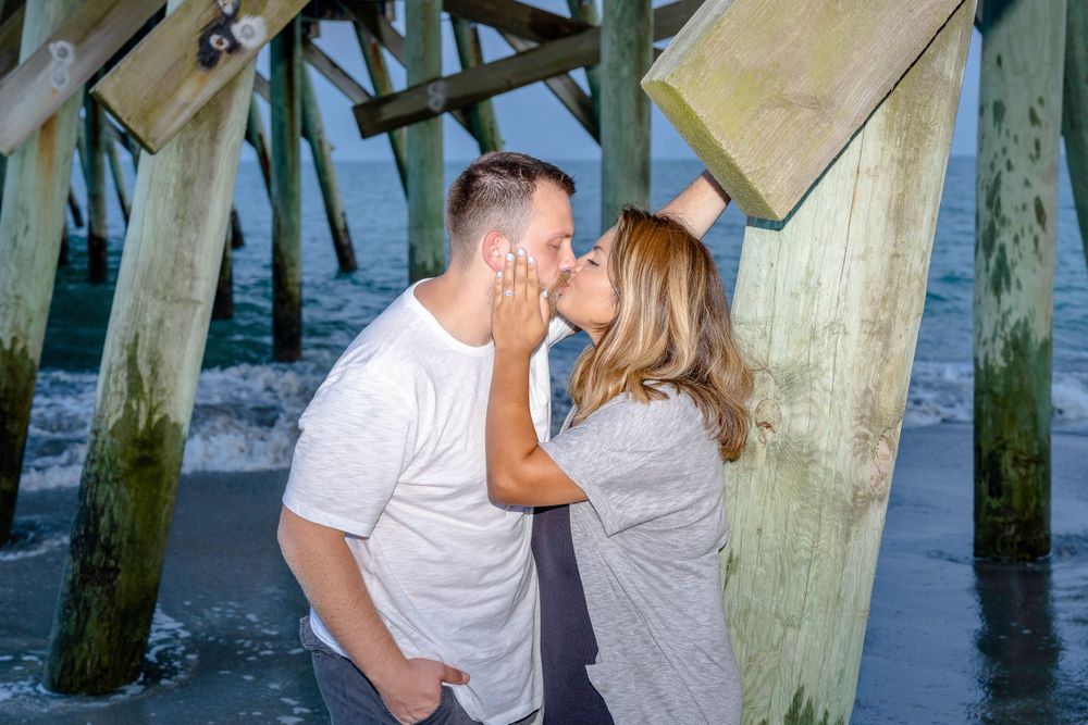 Couples engagement proposal photography Myrtle Beach