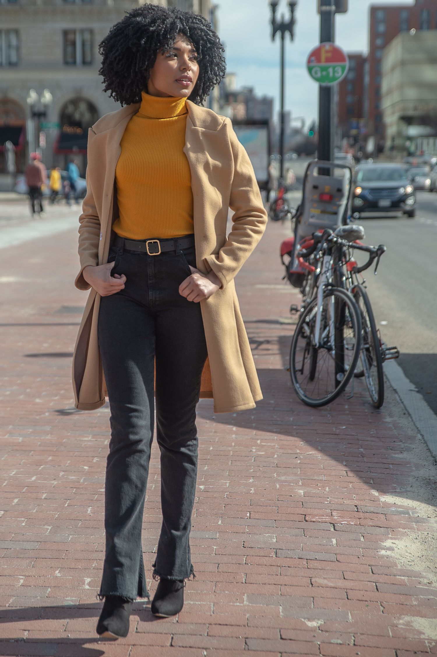 Beautiful black woman vintage fashion model Maria