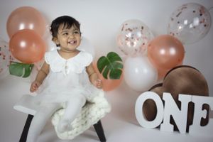 baby girl smiling