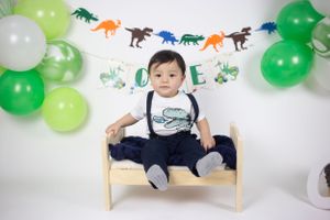 baby boy dino theme birthday