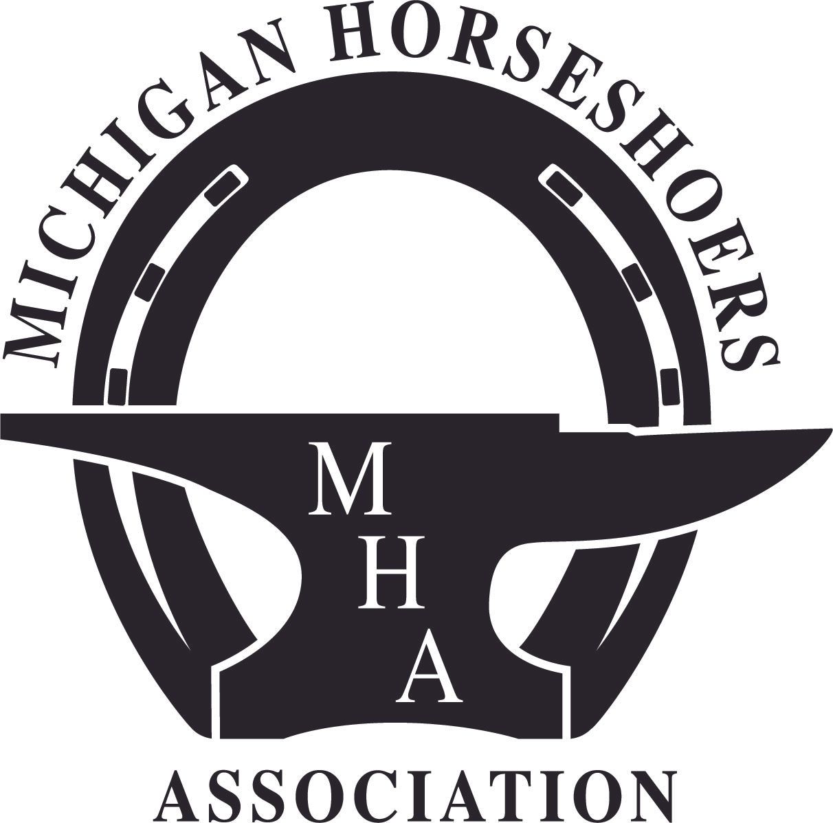 Updated Michigan Horseshoers Association Logo
