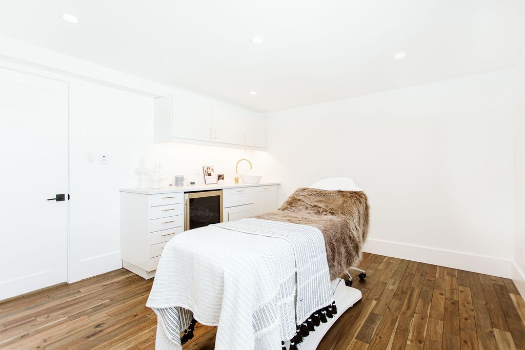 Permanent Makeup application being applied to client in Treatment room