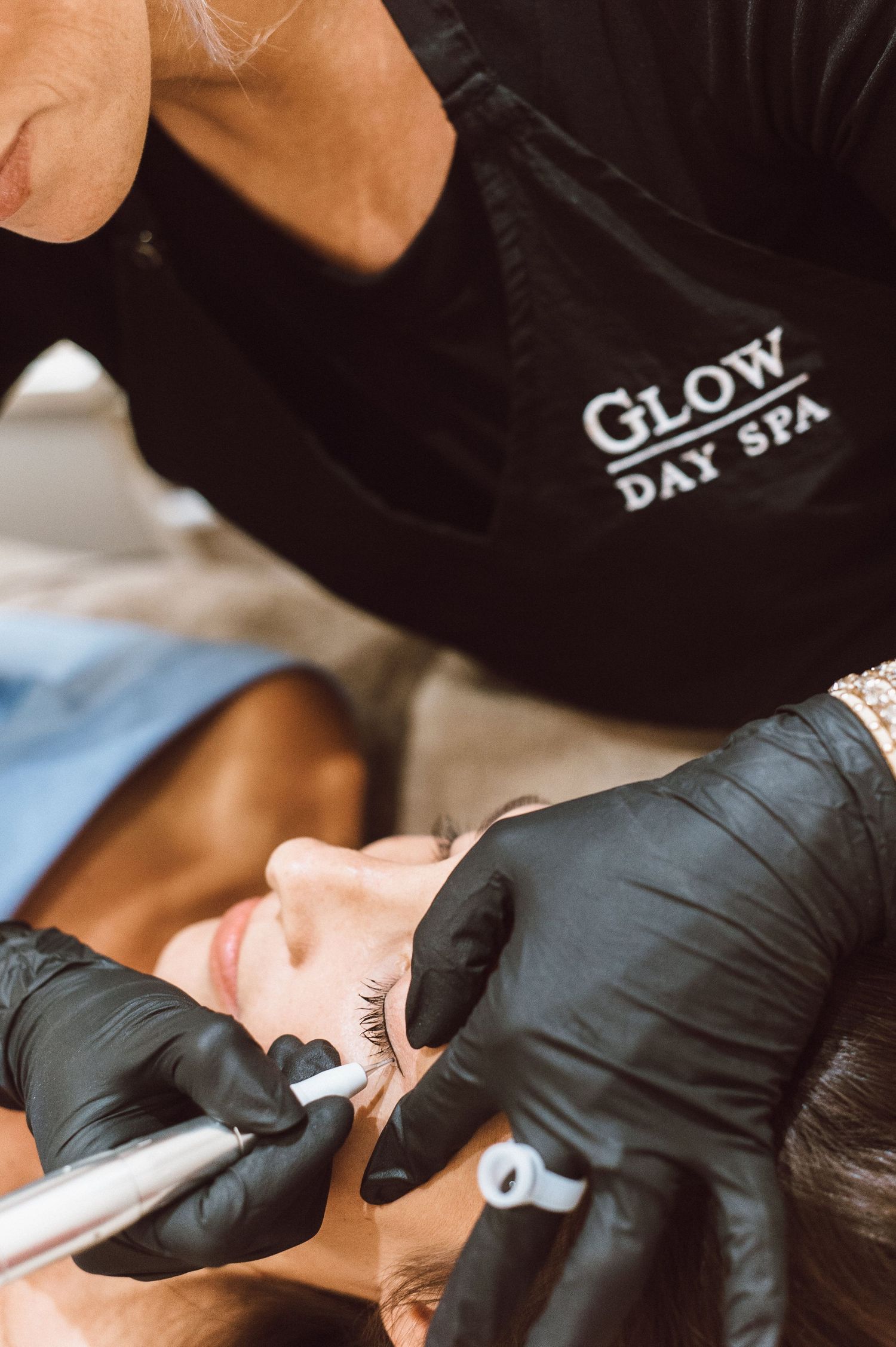 Permanent Makeup application being applied to client by Master technician Kimberly Crook