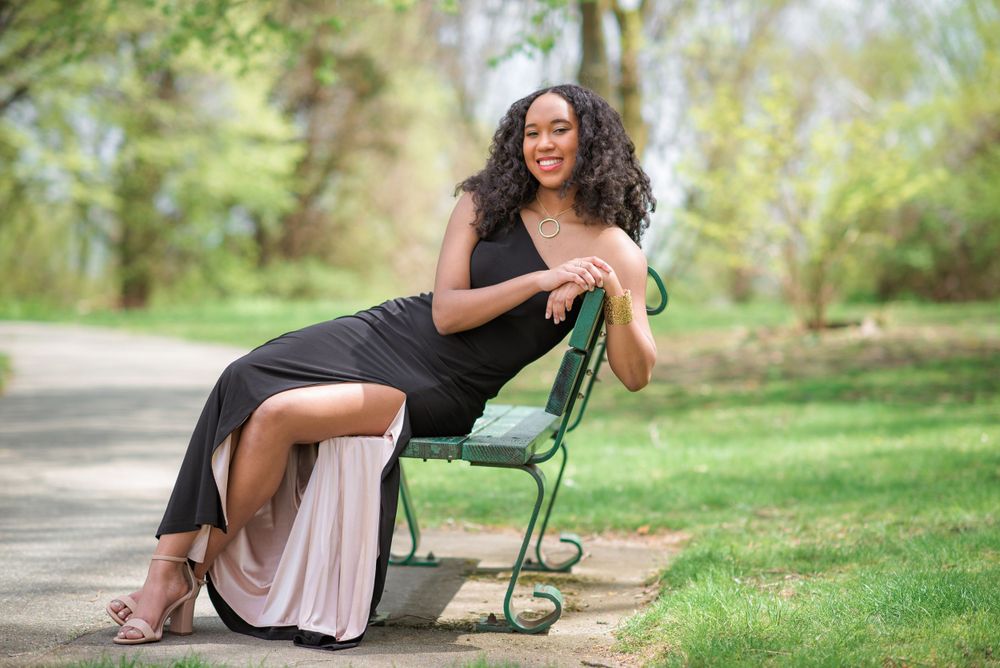 Senior Portrait of Mia at The Torbert Macdonald Park in Medford, MA