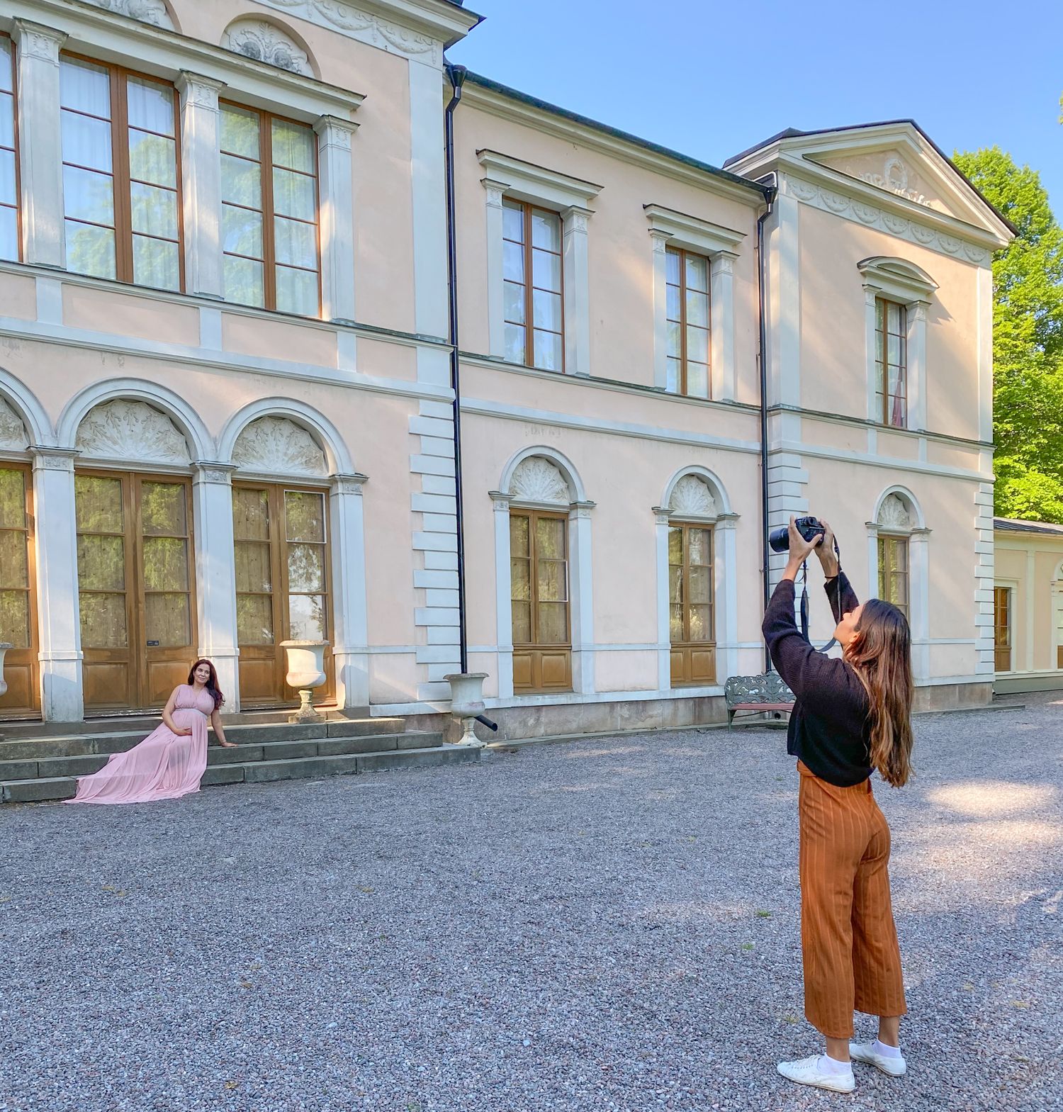 Gravidfotografering Stockholm i Djurgården