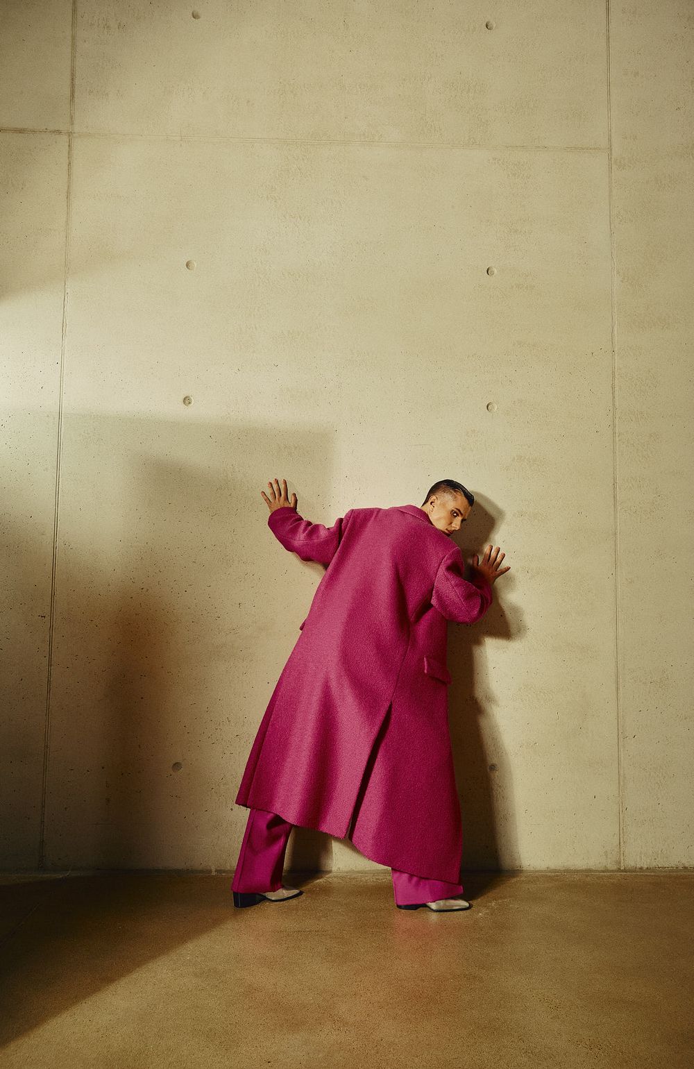 Pink Valentino Coat Photography by Dominik Zky Photography