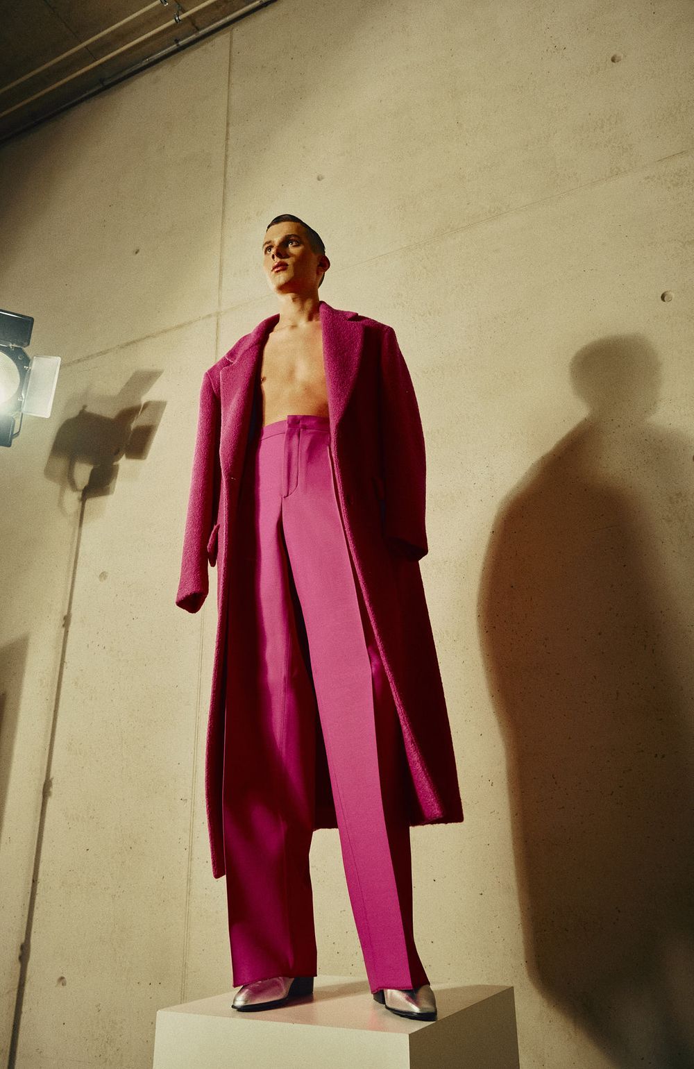 Pink Valentino Coat Photography by Dominik Zky Photography