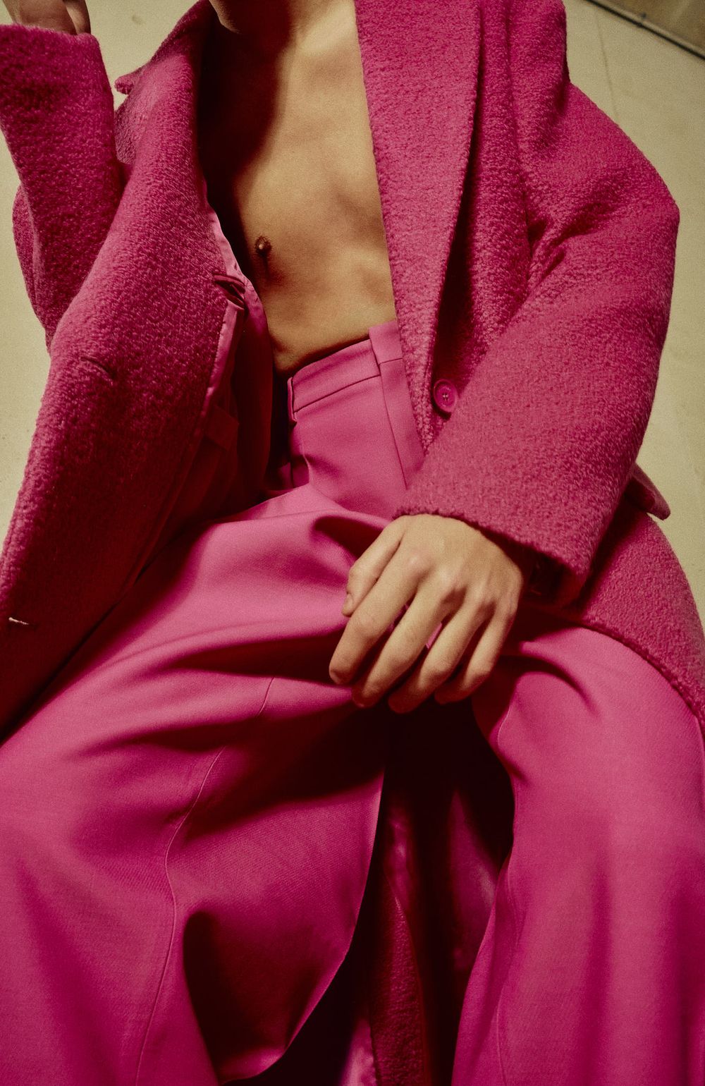 Pink Valentino Coat Photography by Dominik Zky Photography