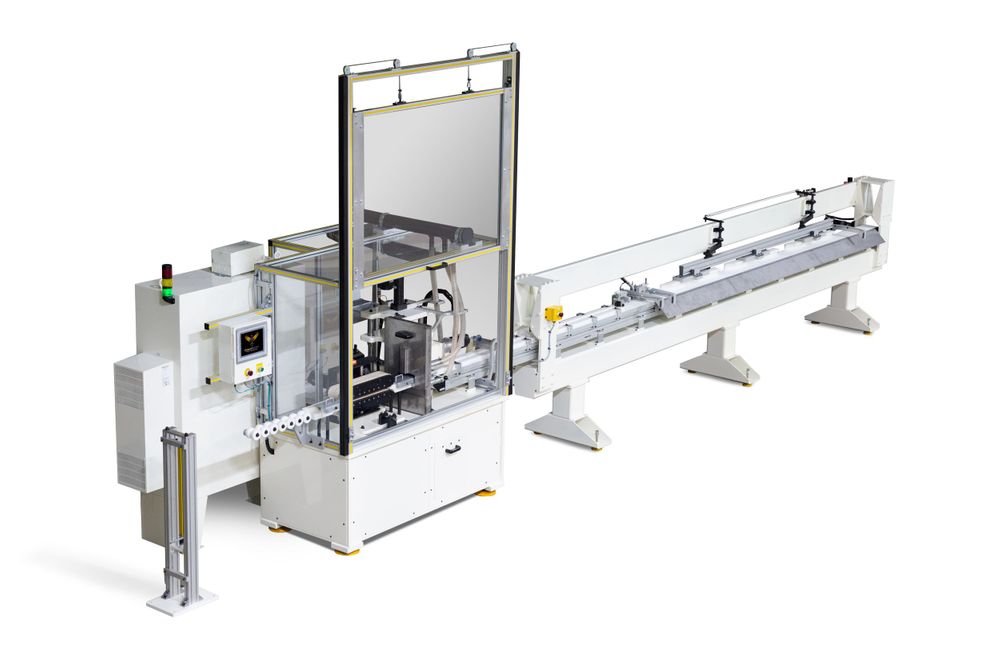 Metro Detroit Commercial Photographer captures industrial automation Product Image cutout of Custom Automation Manufacturing Machine