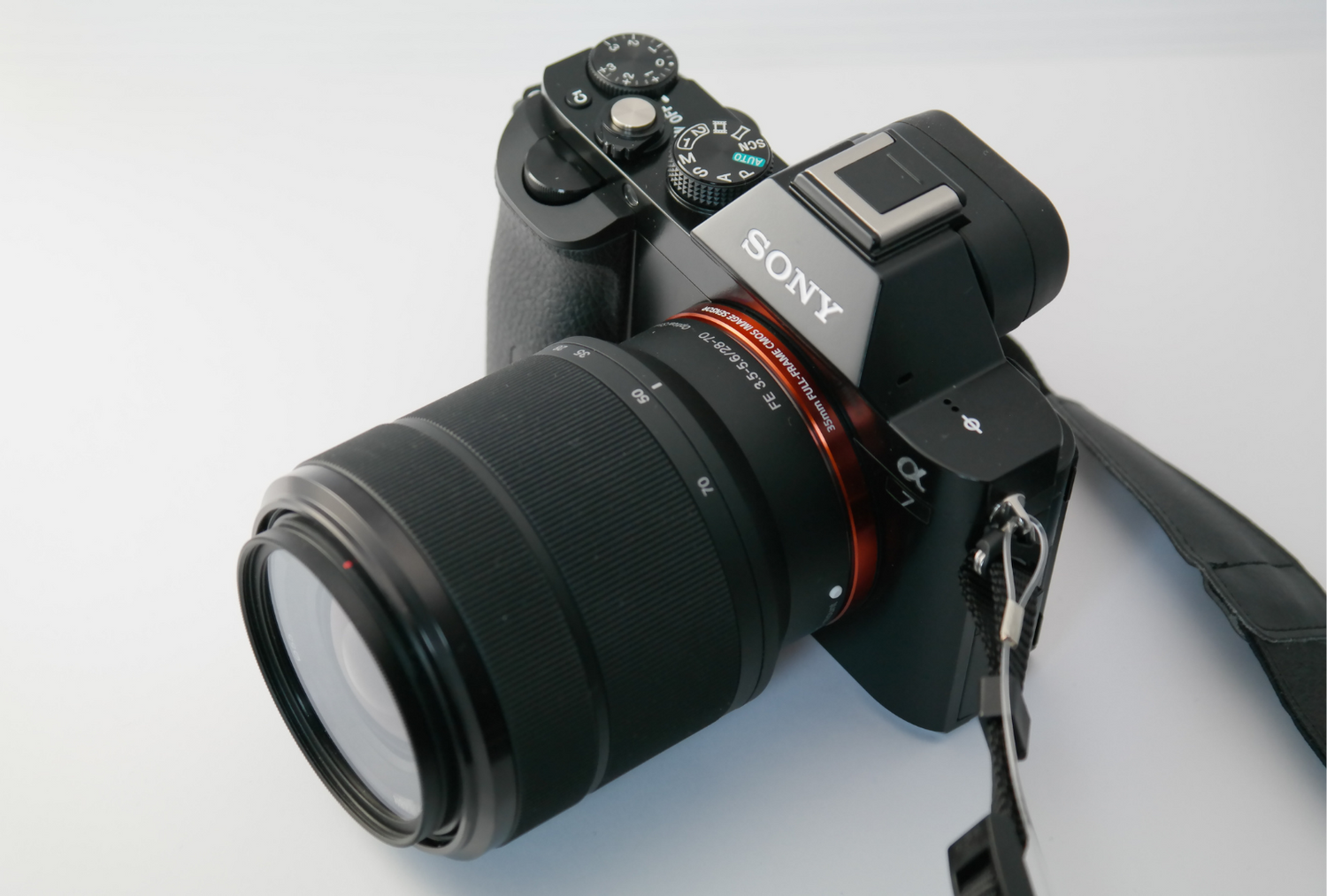 Close up photo of Sony A7 camera
