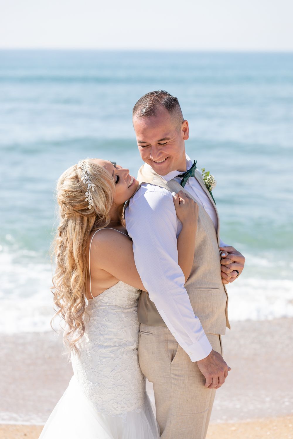 Beach Wedding Poses for Bride and Groom Bolsa Chica