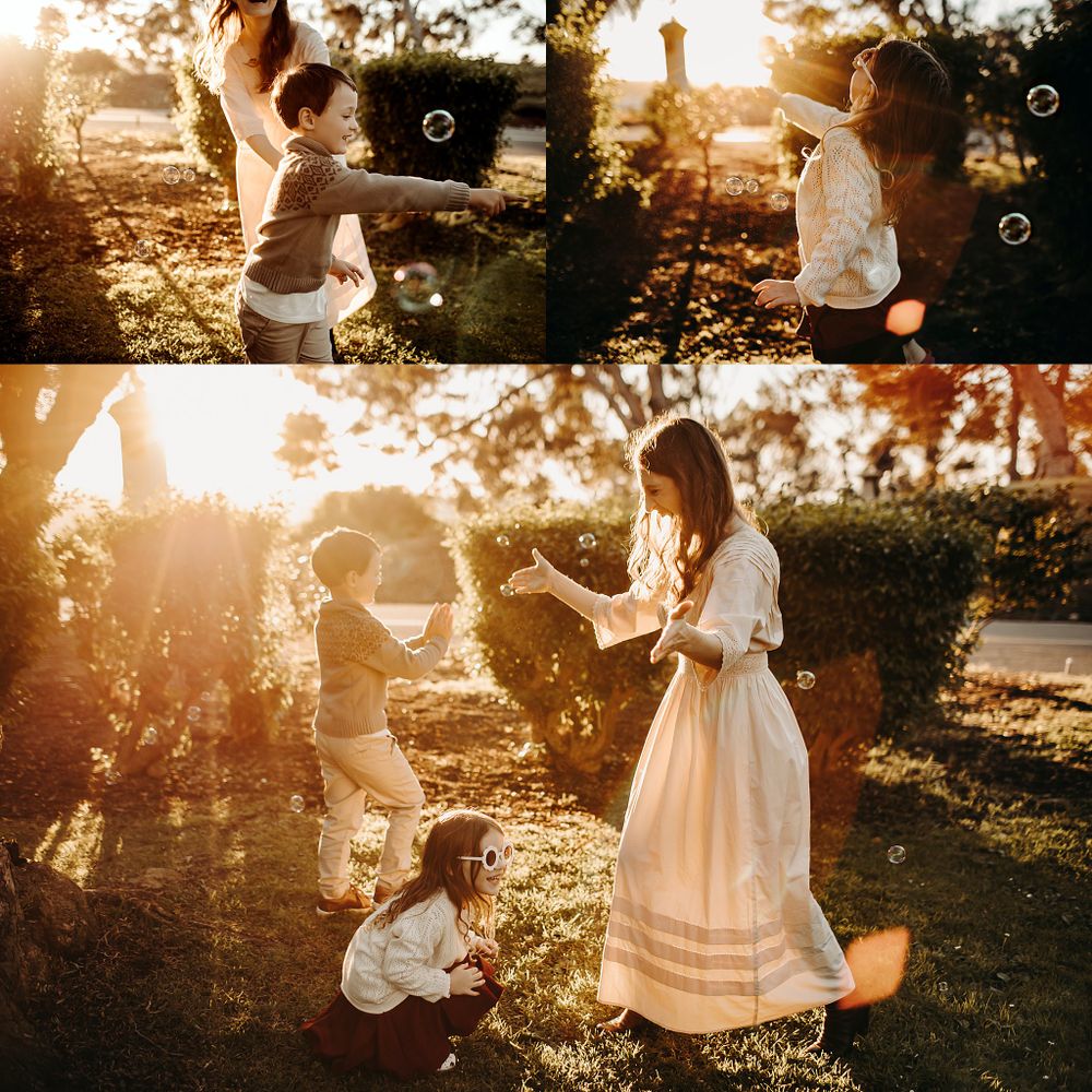 mother and children play together by Danielle Miranda Photography