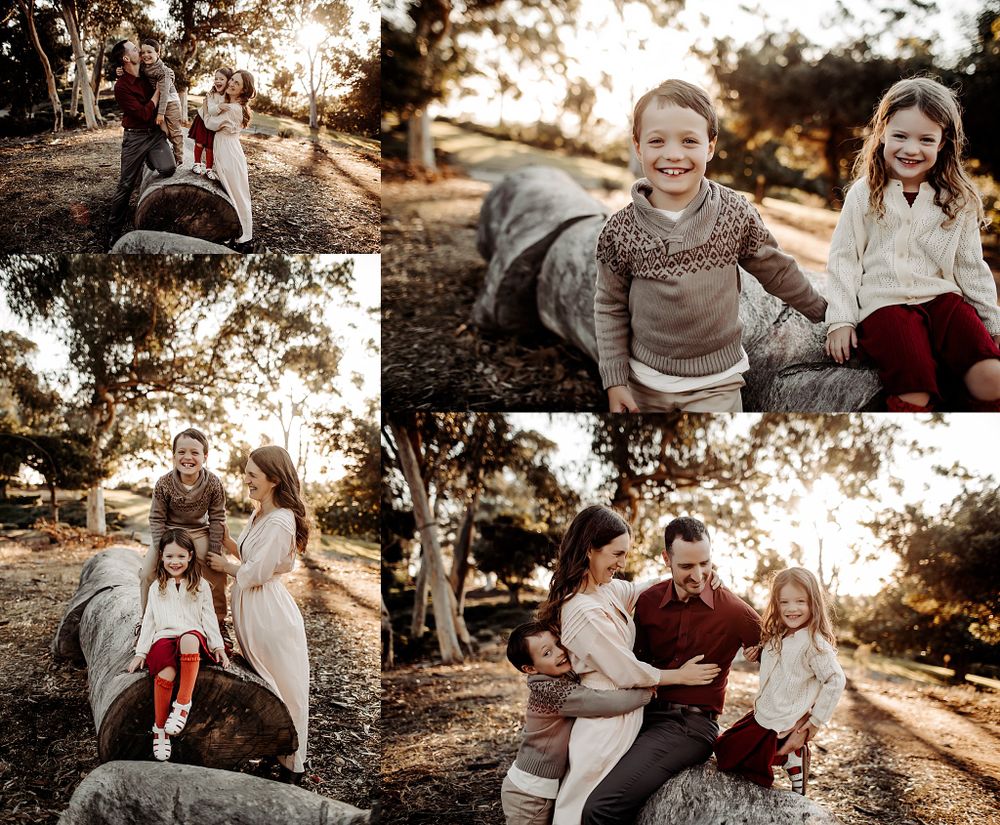 kids hug mom and dad by Danielle Miranda Photography