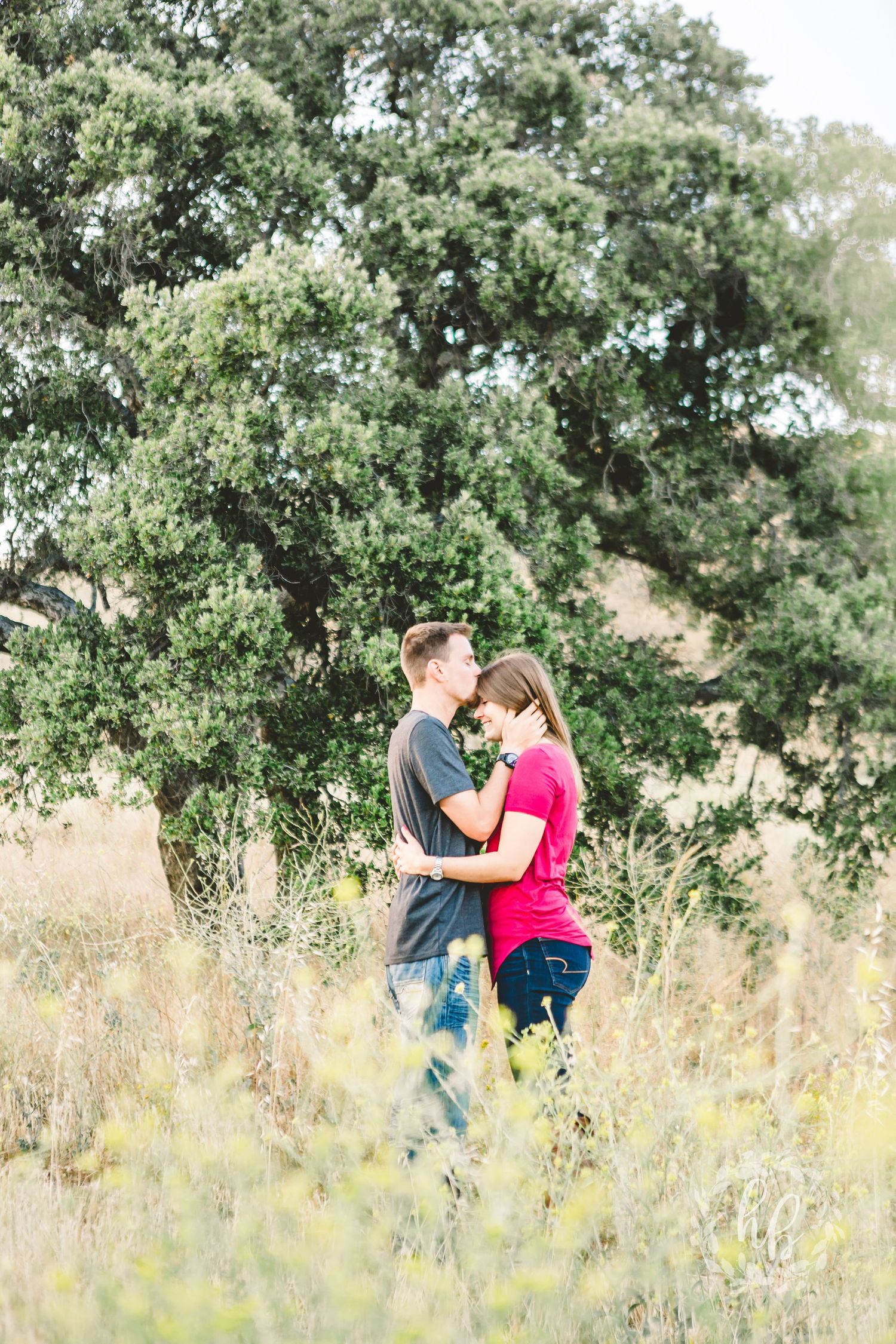 open field camarillo engagement photos