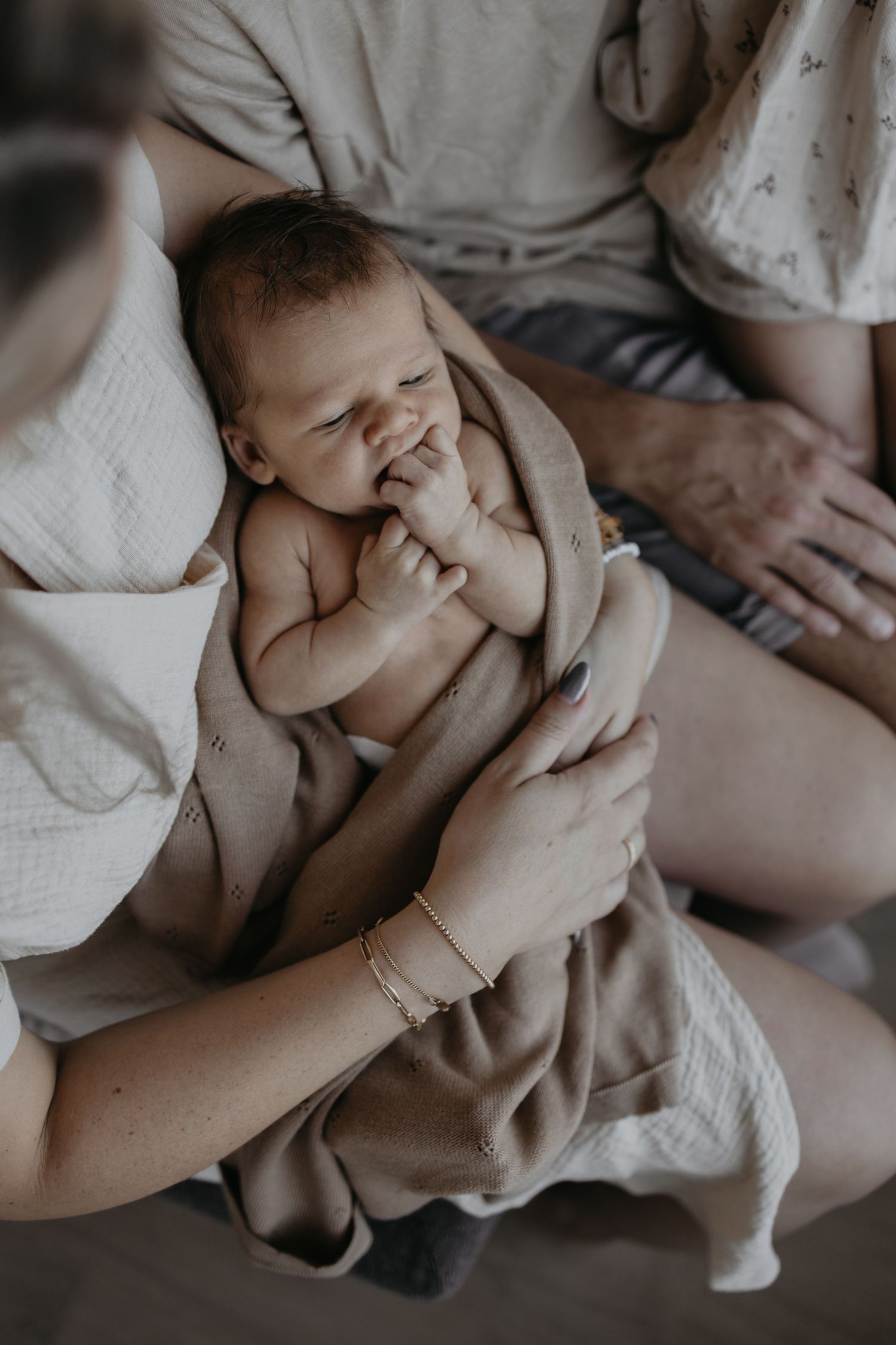 bbaby tijdens newbornshoot