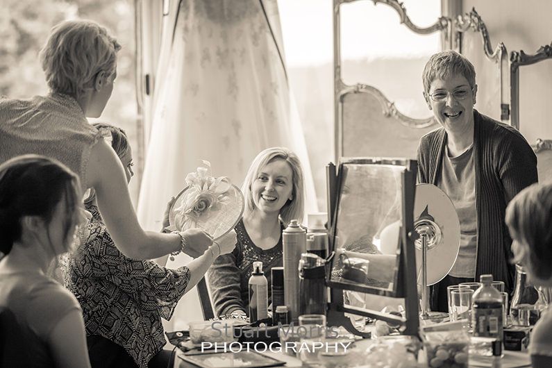 bridal prep at sandon hall the girls get ready