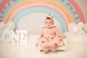 Pittsburgh first birthday, cake smash, strawberry theme