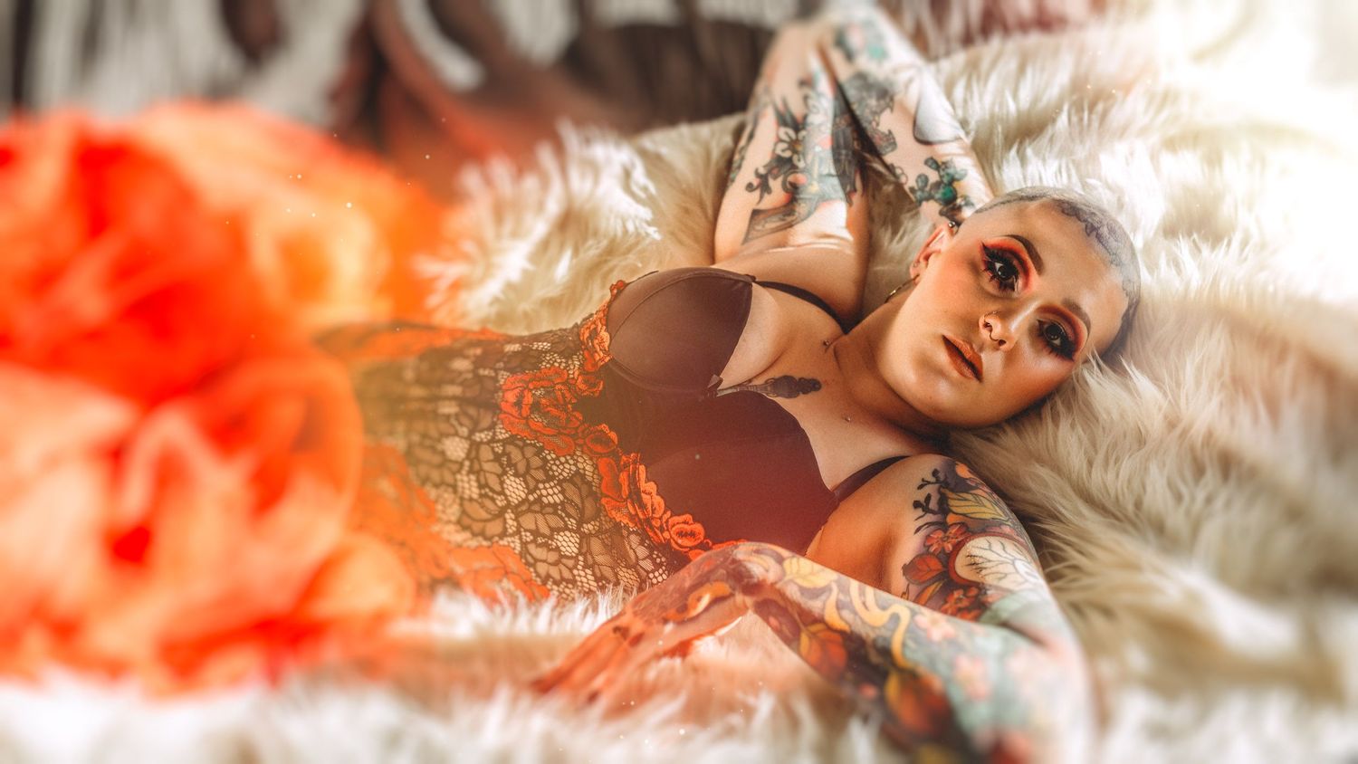 High desert SoCal boudoir pinup glamour in home sessions