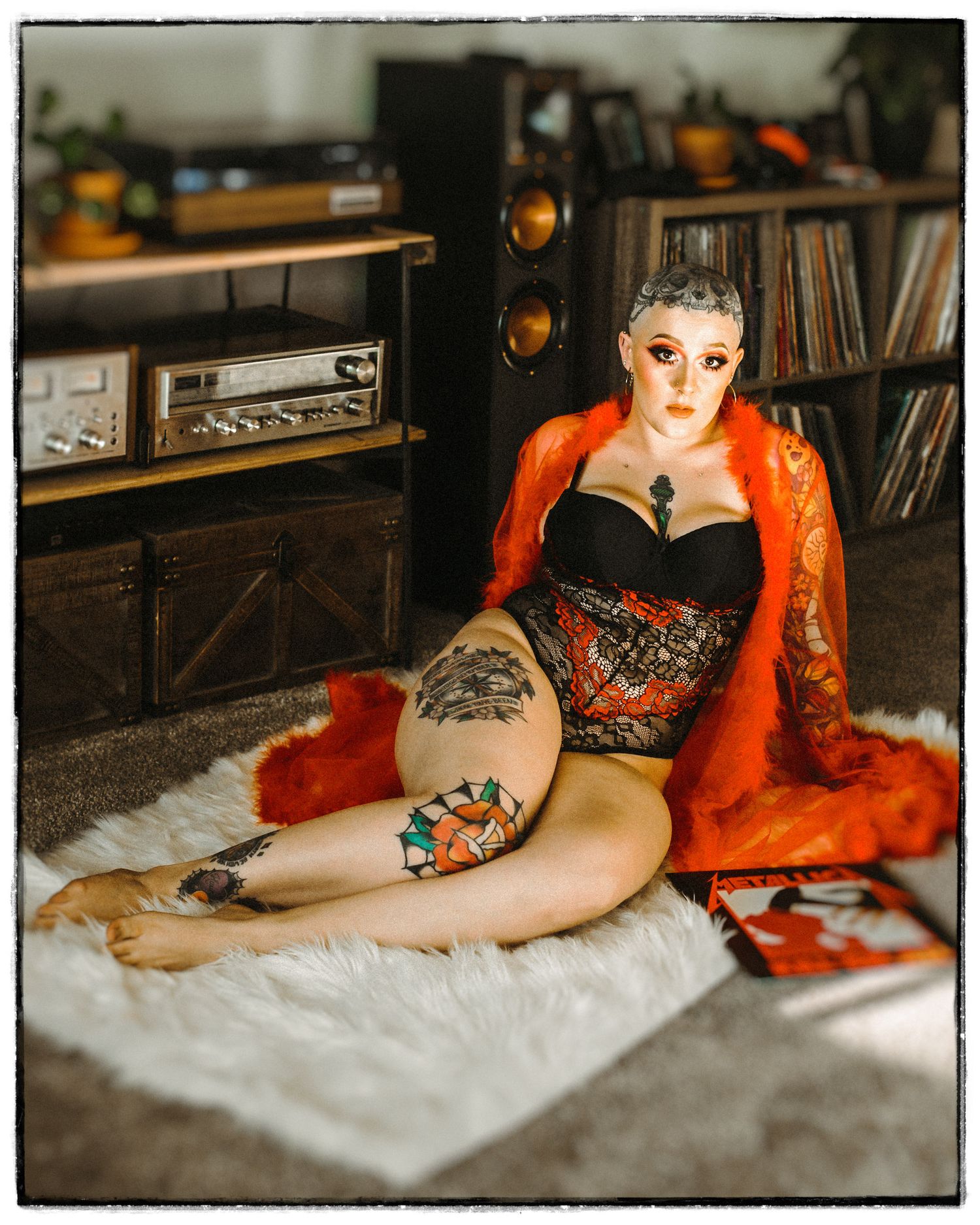 High desert SoCal boudoir pinup glamour in home sessions