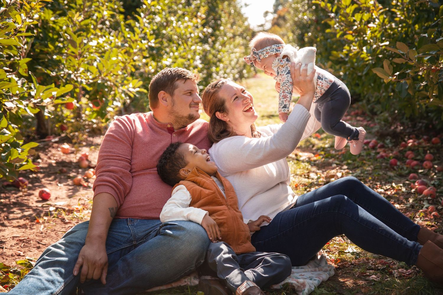 Family Photography Orchard Fall