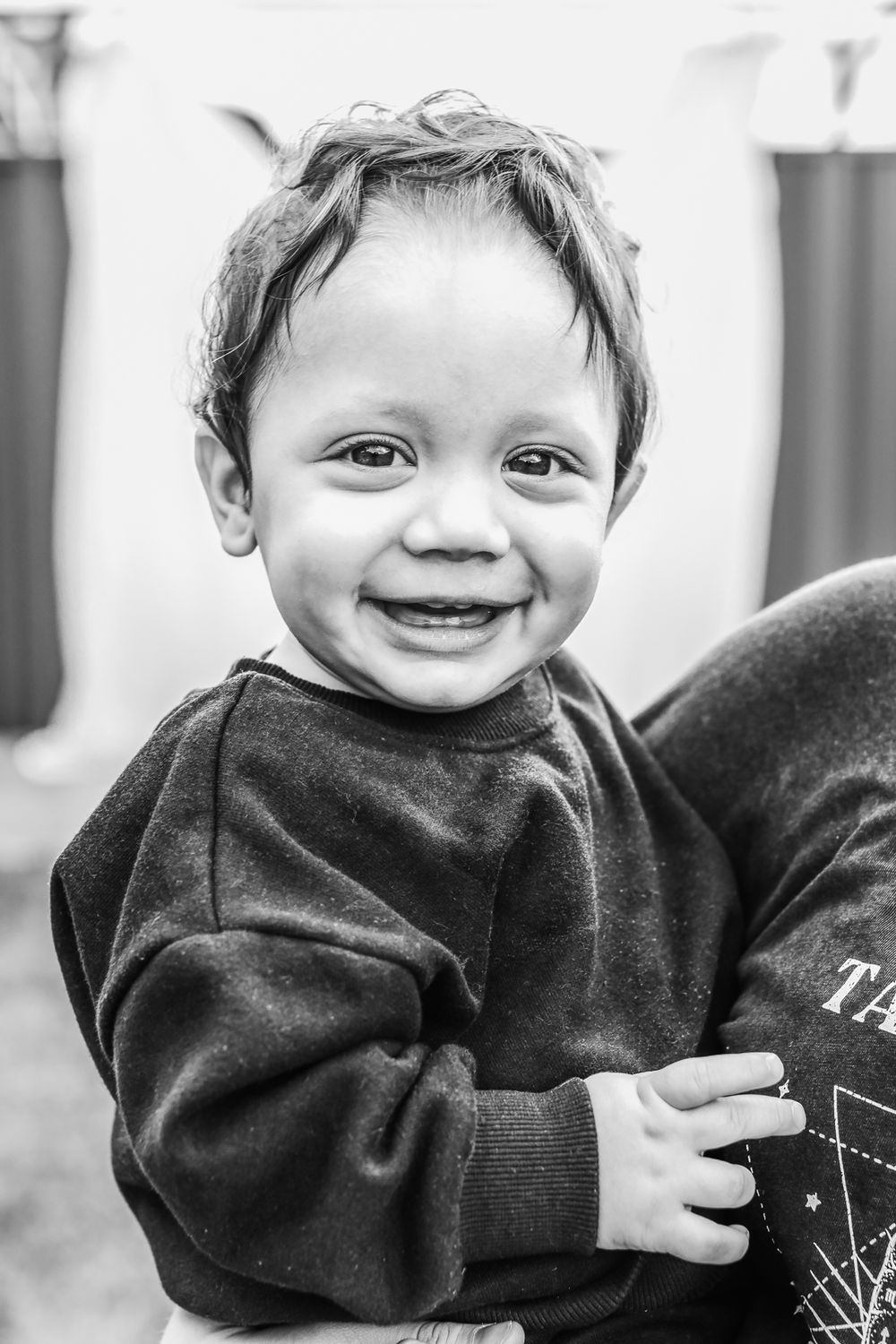 toddler smiling portrait