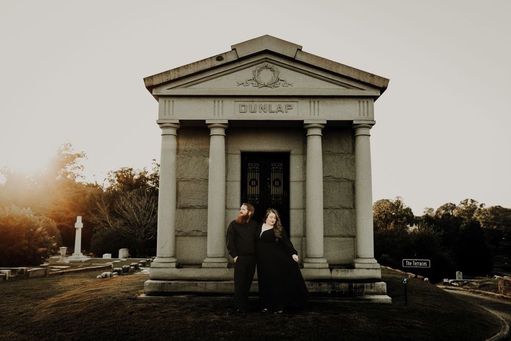 spooky ghost engagement halloween
