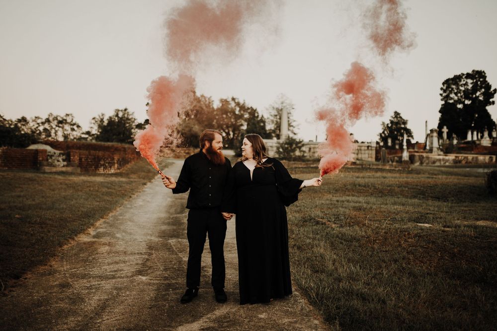 smoke cemetery spooky engagement