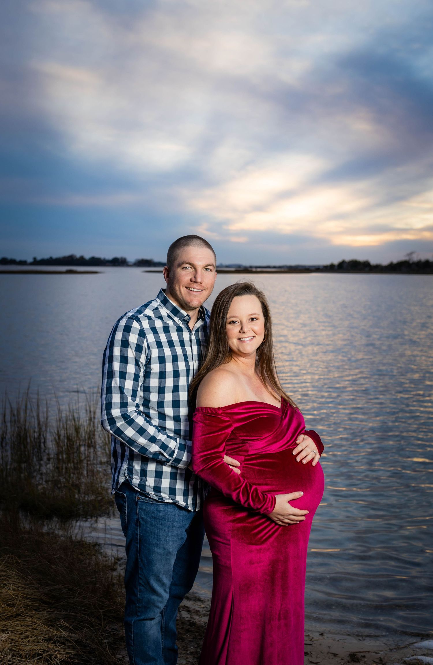 maternity portraits near Emerald Isle nc by Swansboro nc photographer