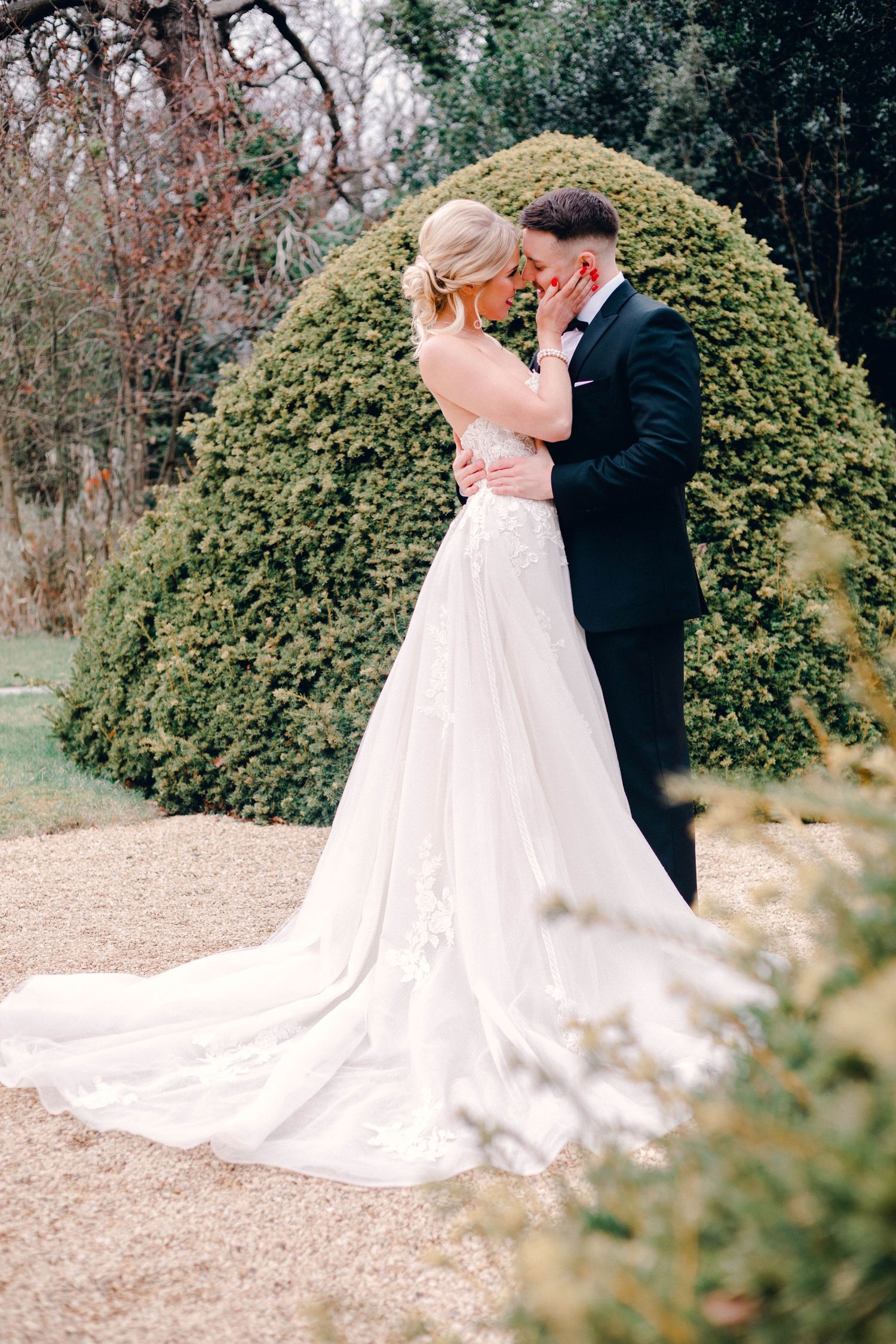 romantic and sweet couple's portrait