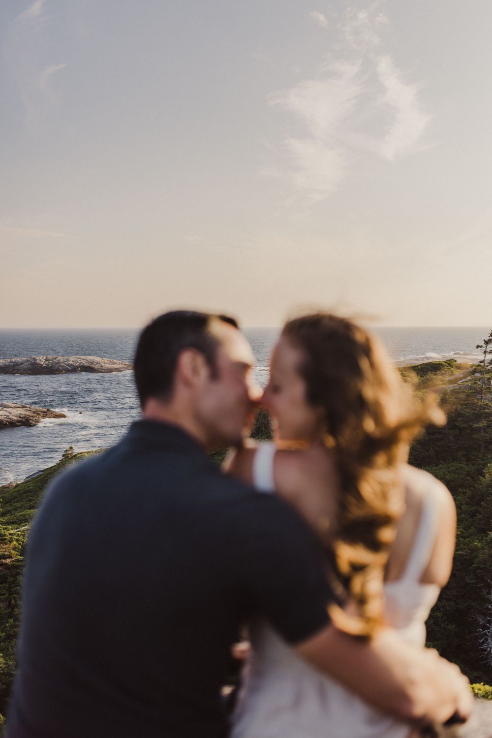 Sunset anniversary couples sessions at Polly's Cove near Peggy's Cove, Nova Scotia