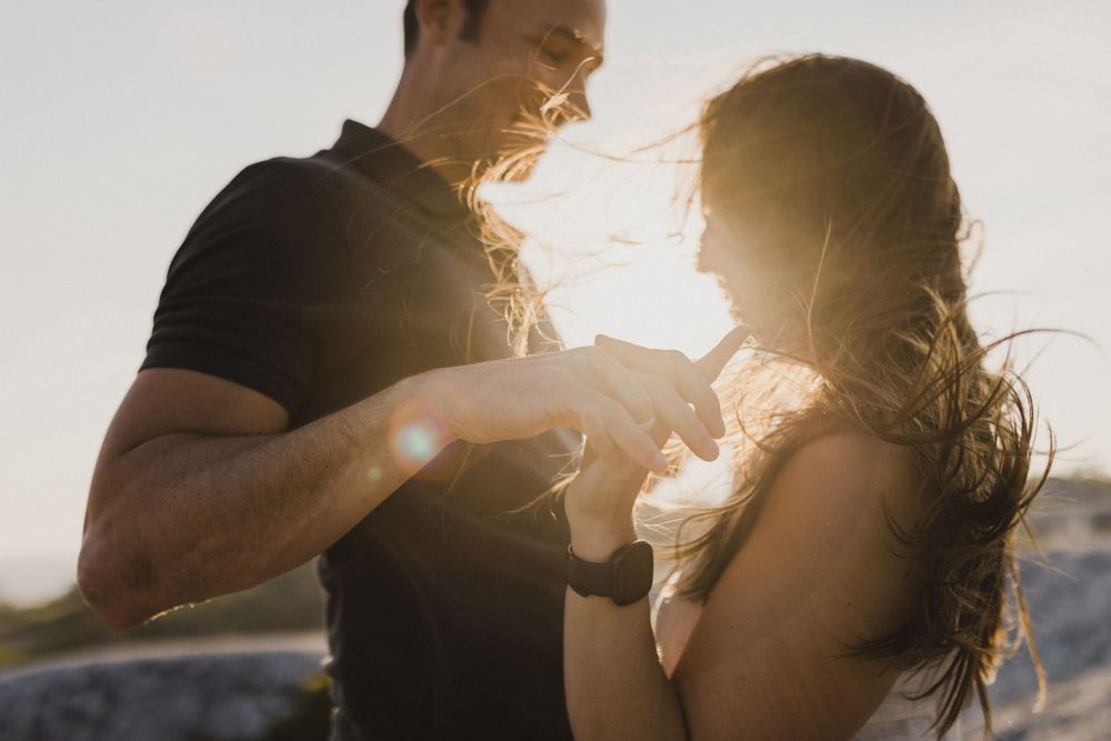 Sunset anniversary couples sessions at Polly's Cove near Peggy's Cove, Nova Scotia